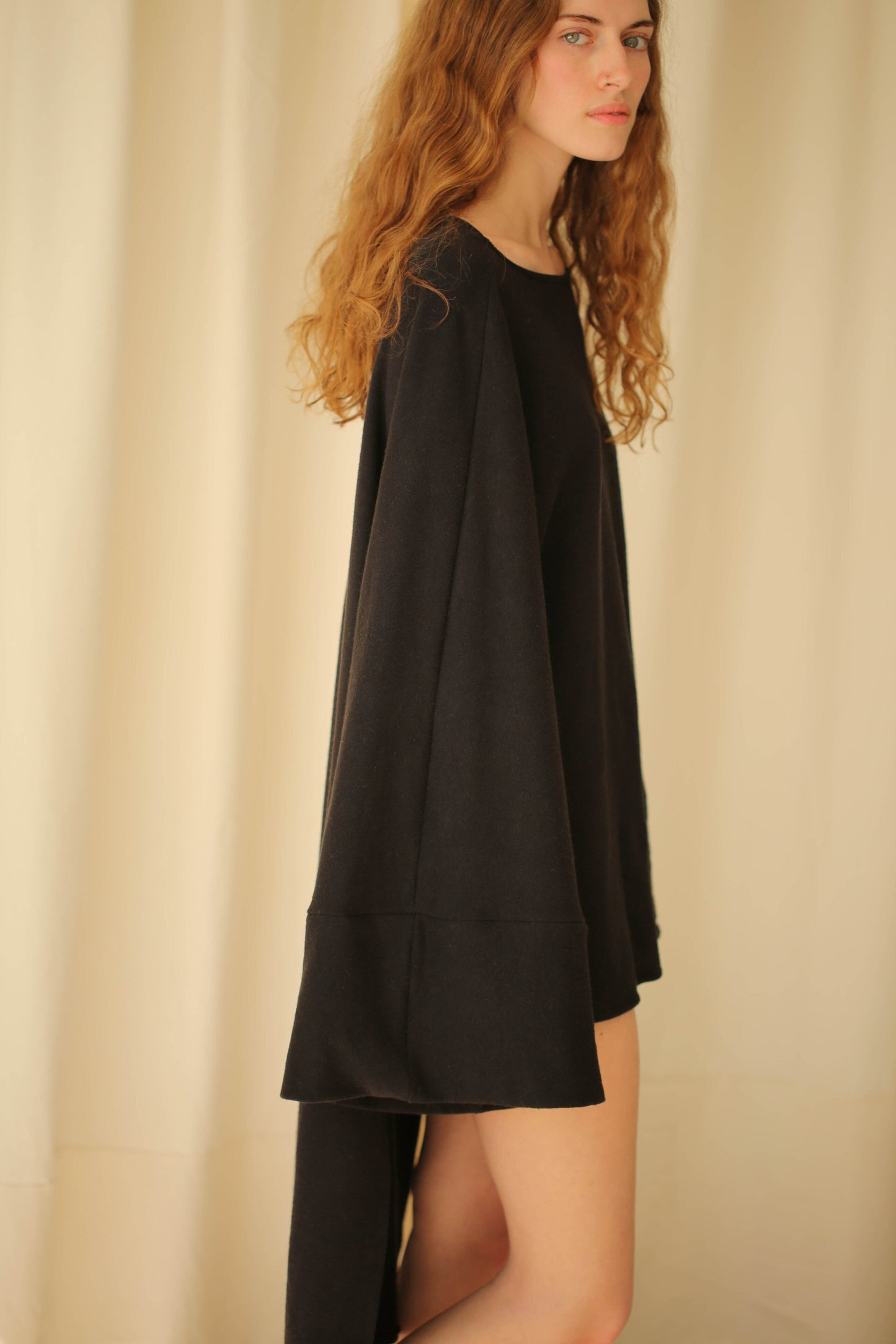 Boatneck Tunic Sweater in Texas Grown Organic Cotton Fleece