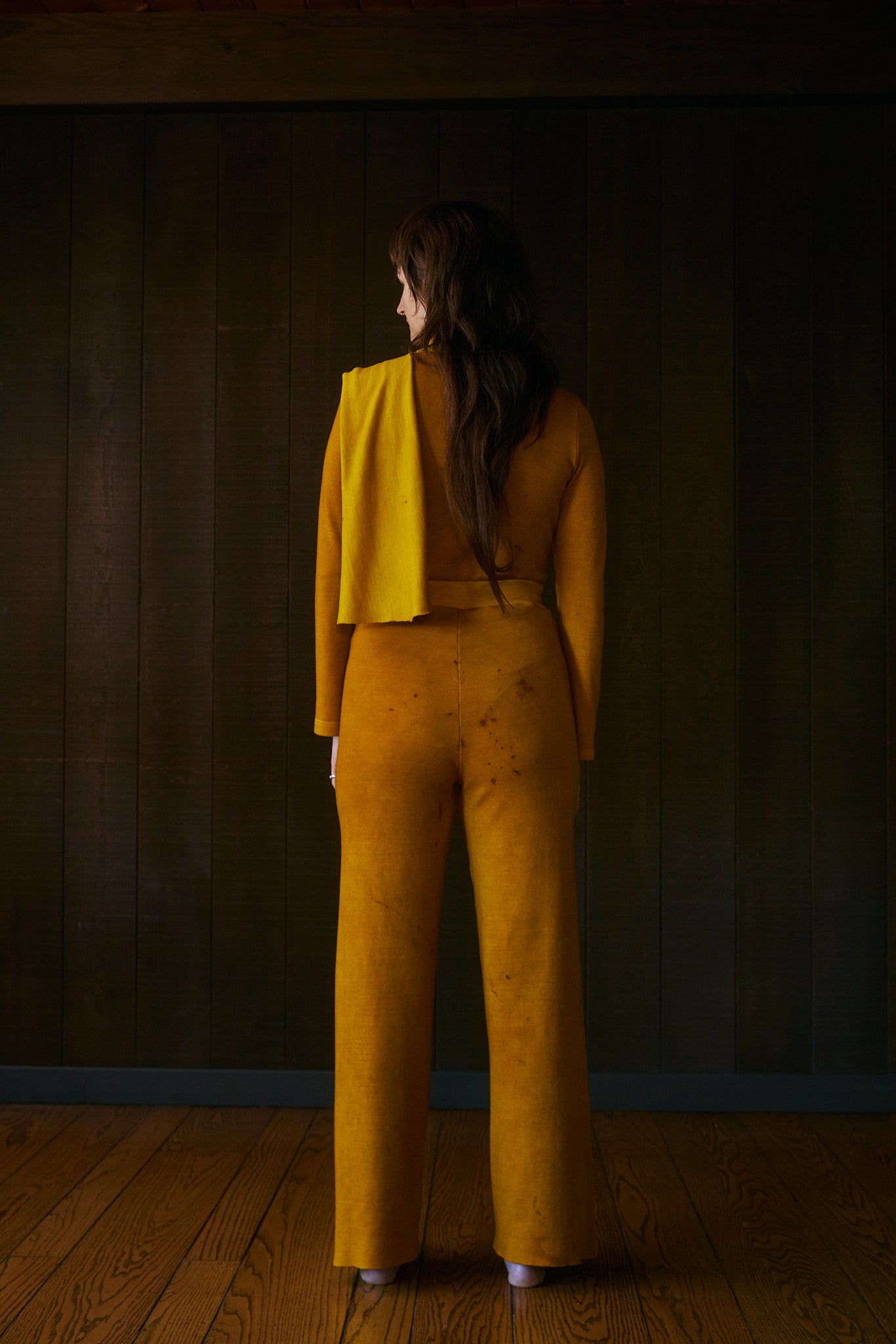 Calta Relaxed Highwaist Wide Leg in Rocky Mountain Merino Wool