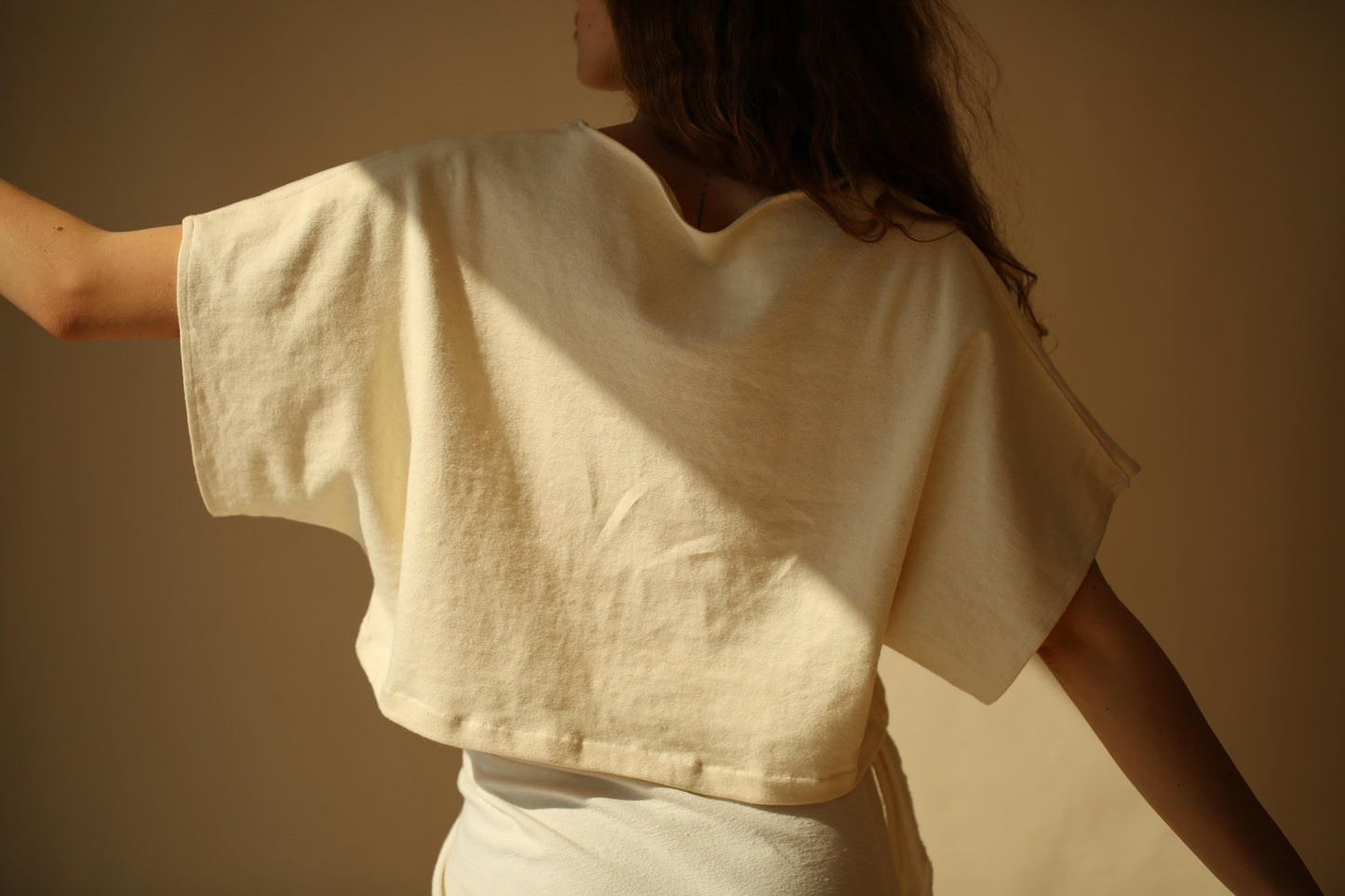 Coquelicot Wide Sleeve Top in US Organic Cotton