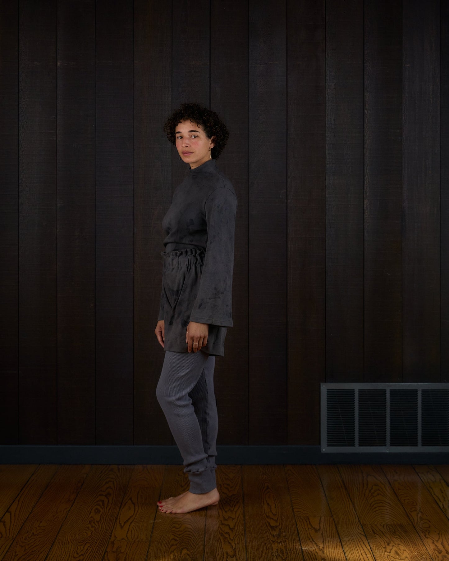 Mockneck Tulip Sleeve in Rocky Mountain Merino Wool