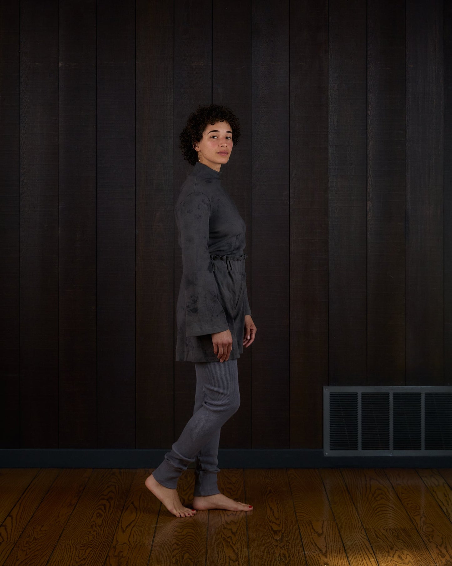 Mockneck Tulip Sleeve in Rocky Mountain Merino Wool