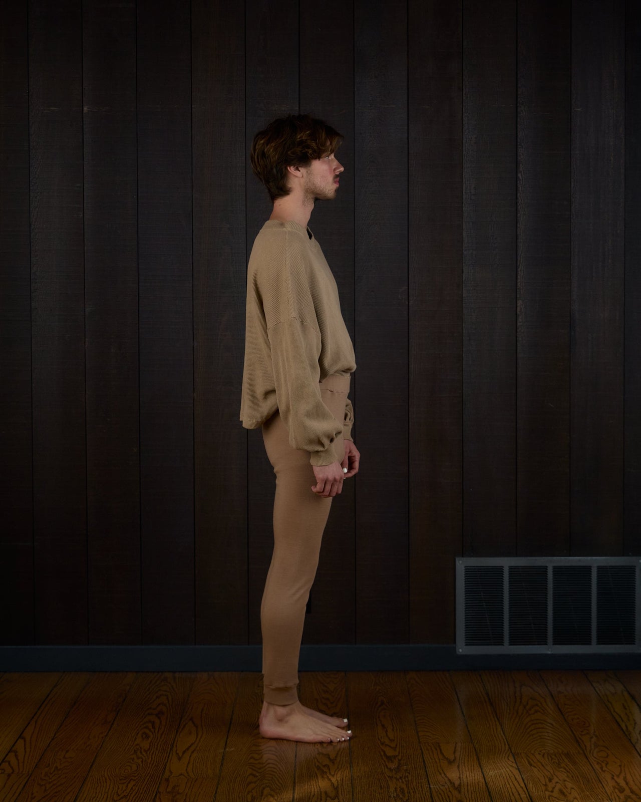 Afternoon Long Sleeve Thermal in US Organic Cotton Waffleknit