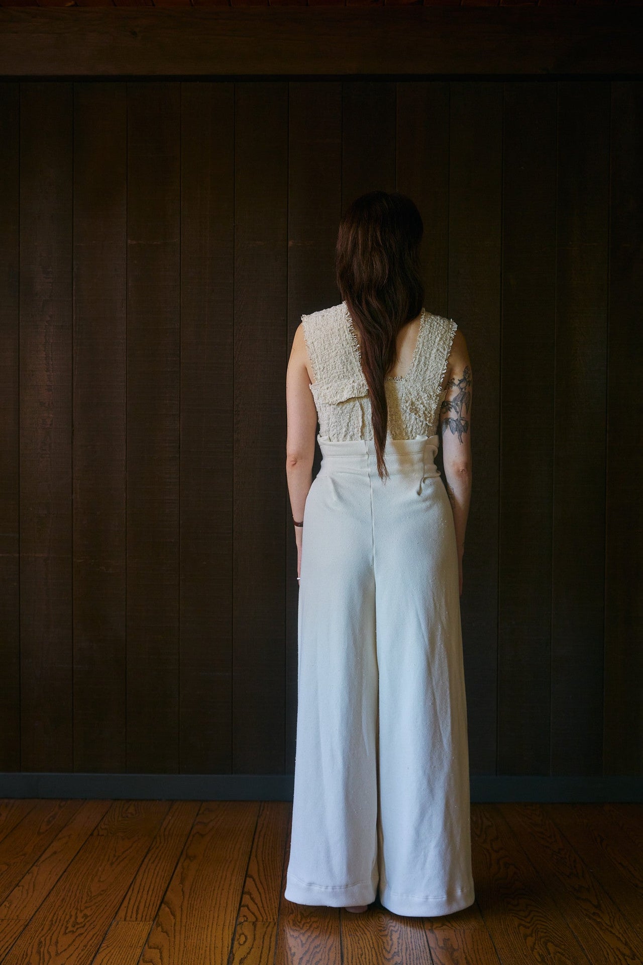 Aperta Asymmetric Sleeveless in Handwoven Organic Cotton