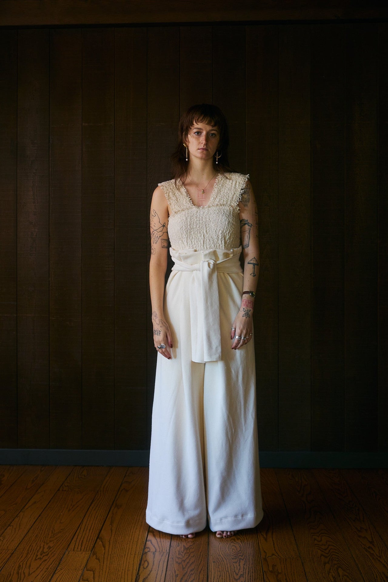 Aperta Asymmetric Sleeveless in Handwoven Organic Cotton