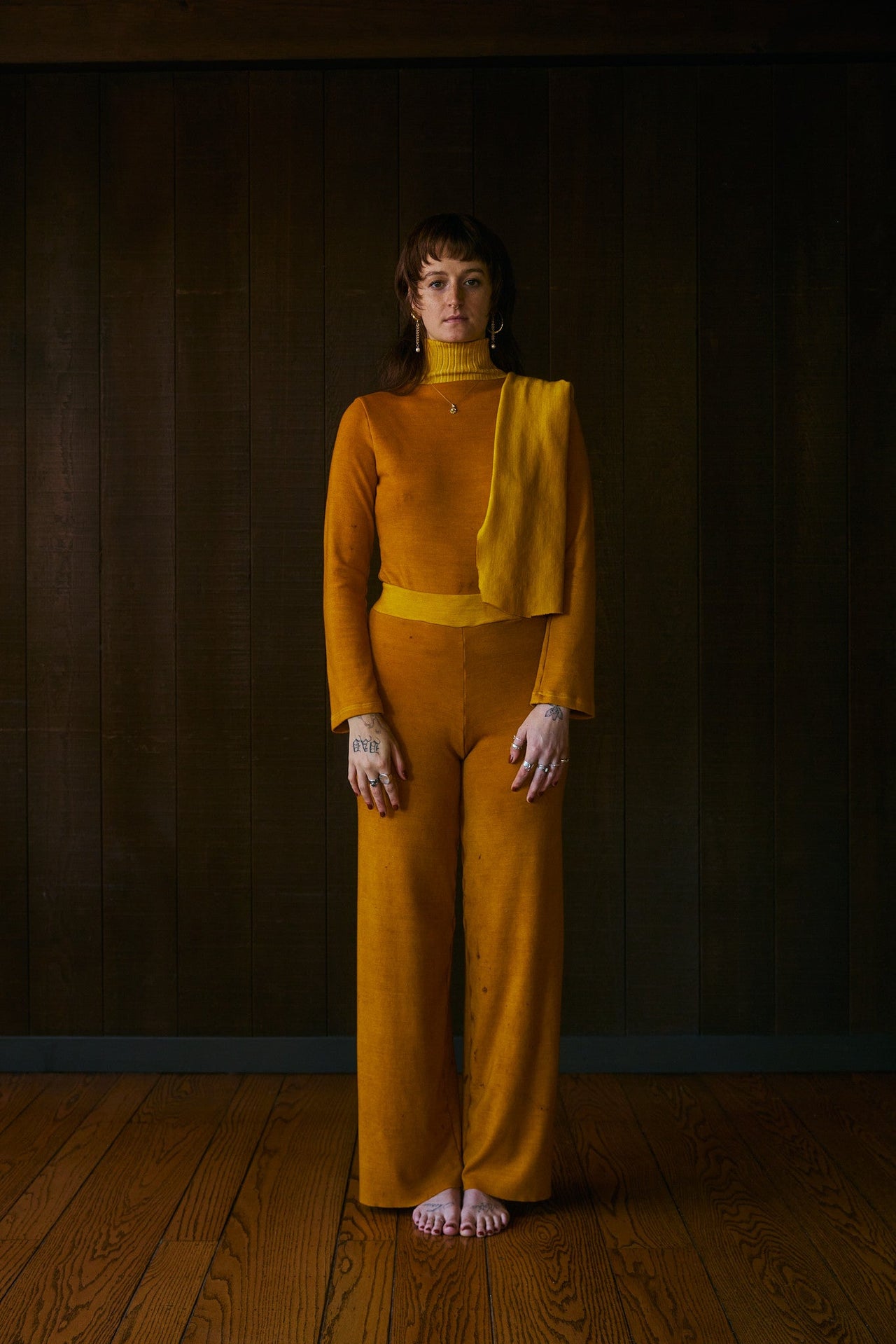 Calta Relaxed Highwaist Wide Leg in Rocky Mountain Merino Wool