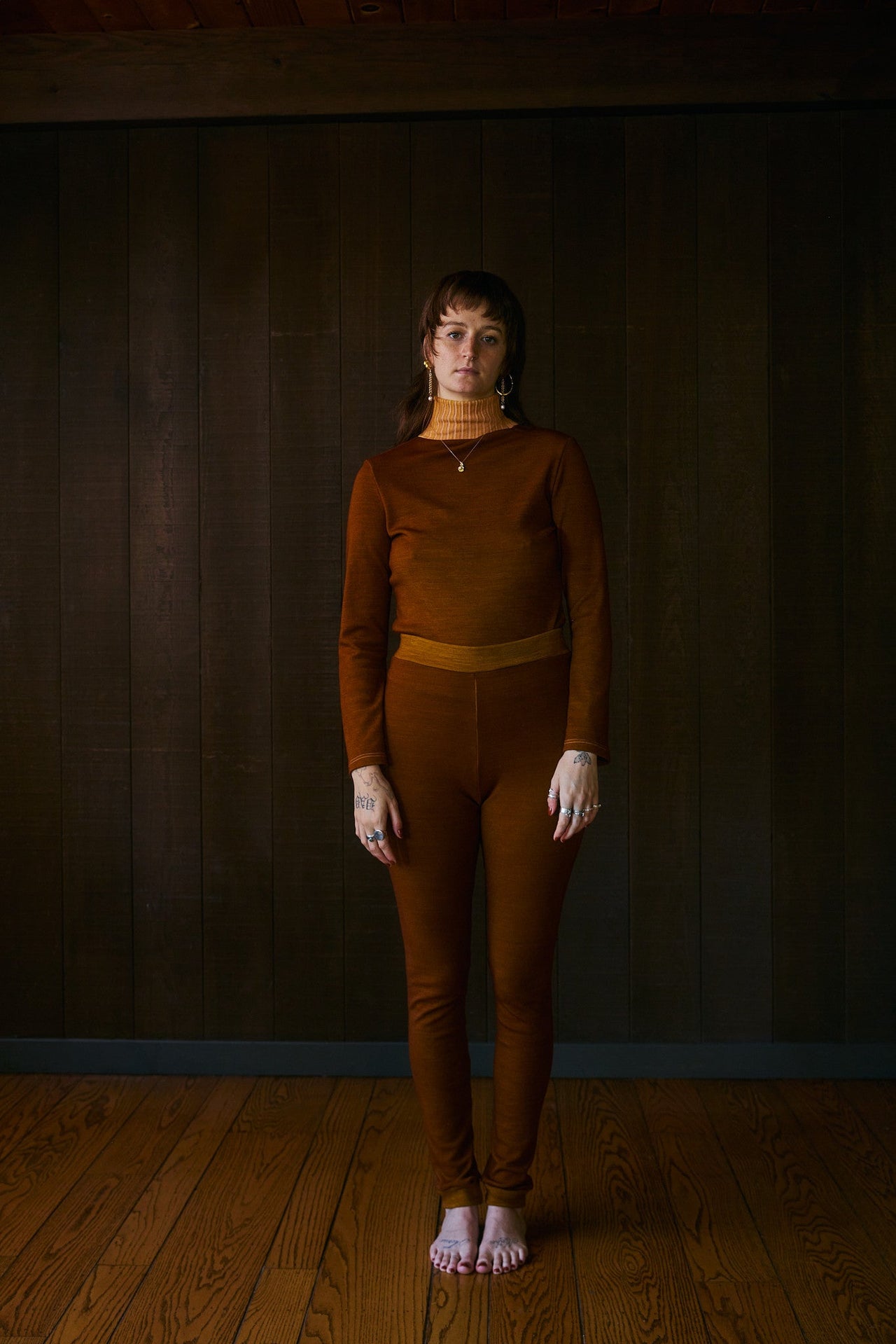 Dea Highwaist Legging in Rocky Mountain Merino Wool