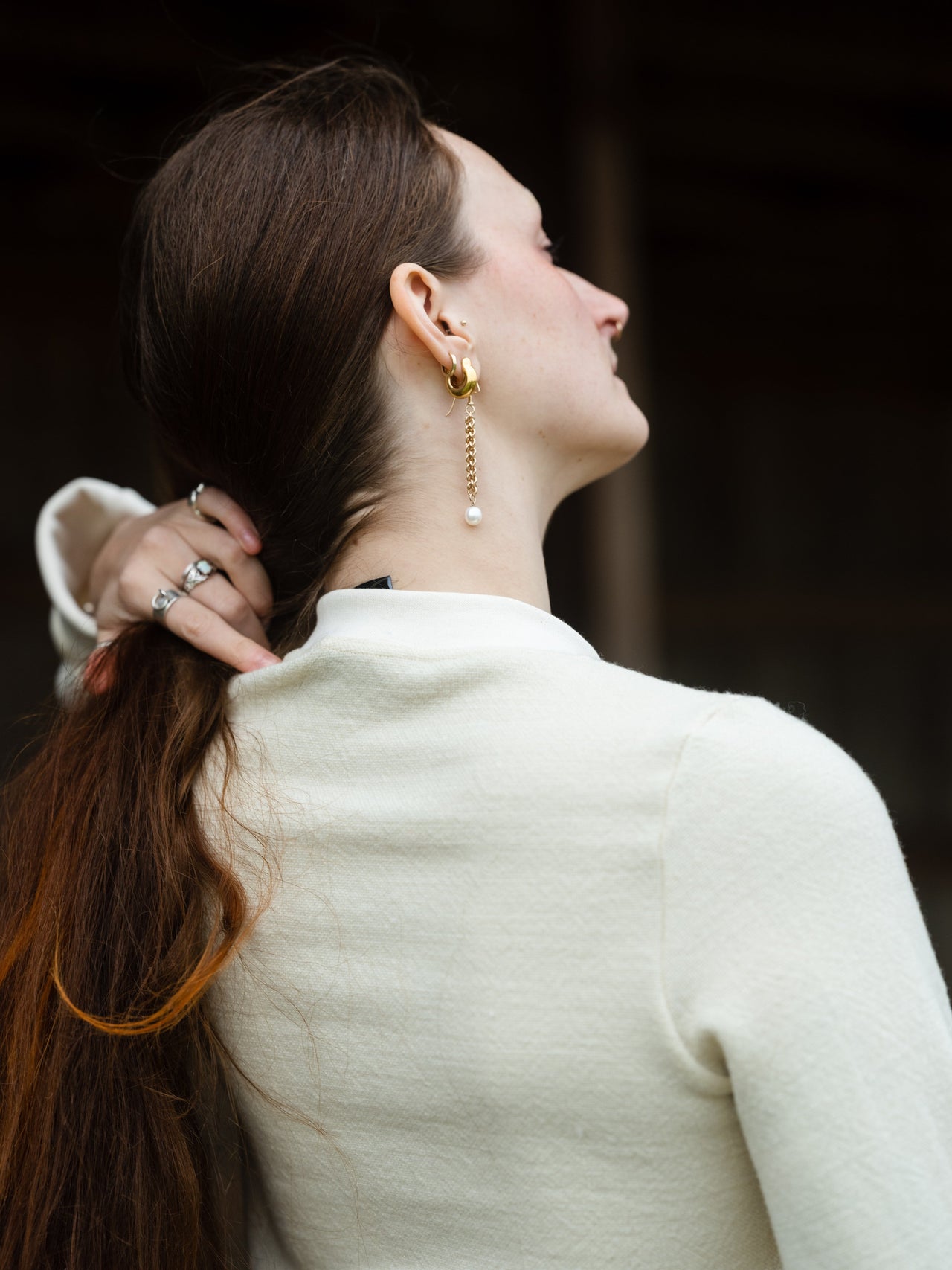 Fitted Crewneck Longsleeve Sweater in Climate Beneficial™ Wool