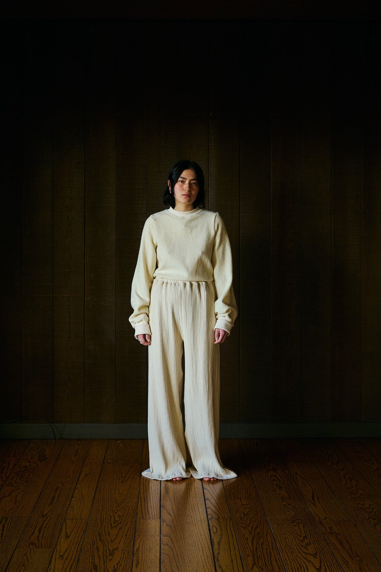 Fitted Crewneck Longsleeve Sweater in Climate Beneficial™ Wool