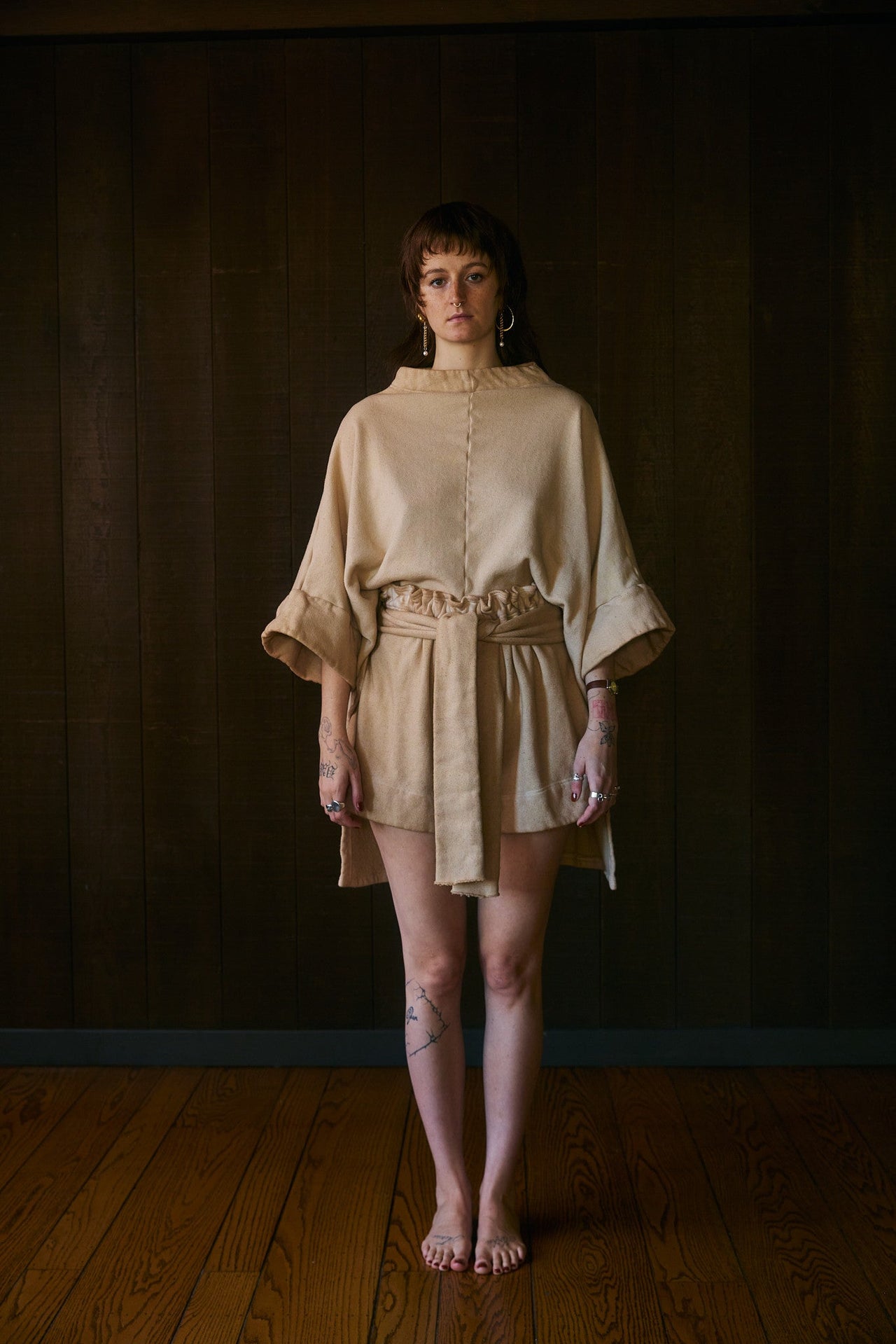 Ius Tunic Sweater in Plant-dyed US Organic Cotton Fleece