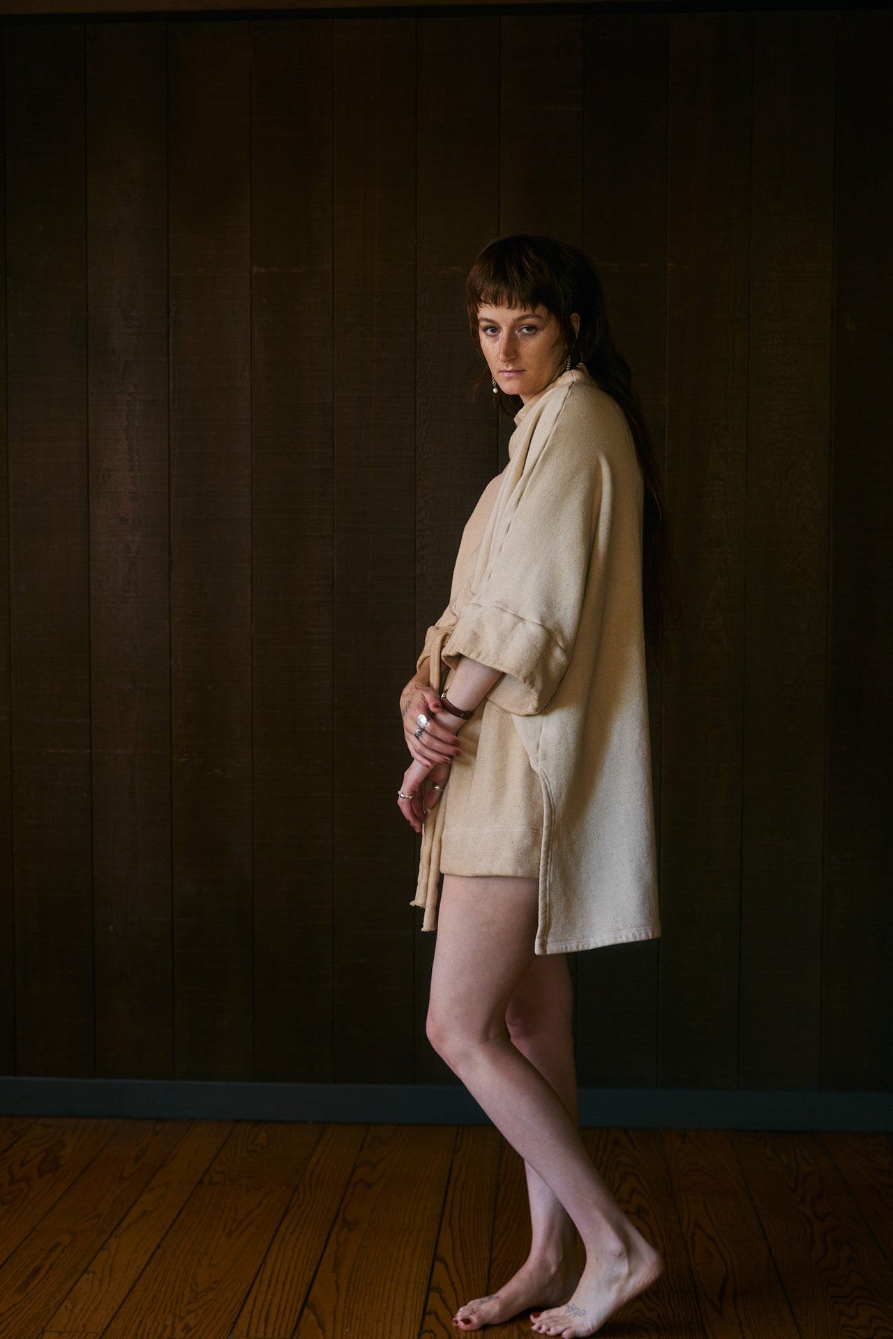 Ius Tunic Sweater in Plant-dyed US Organic Cotton Fleece