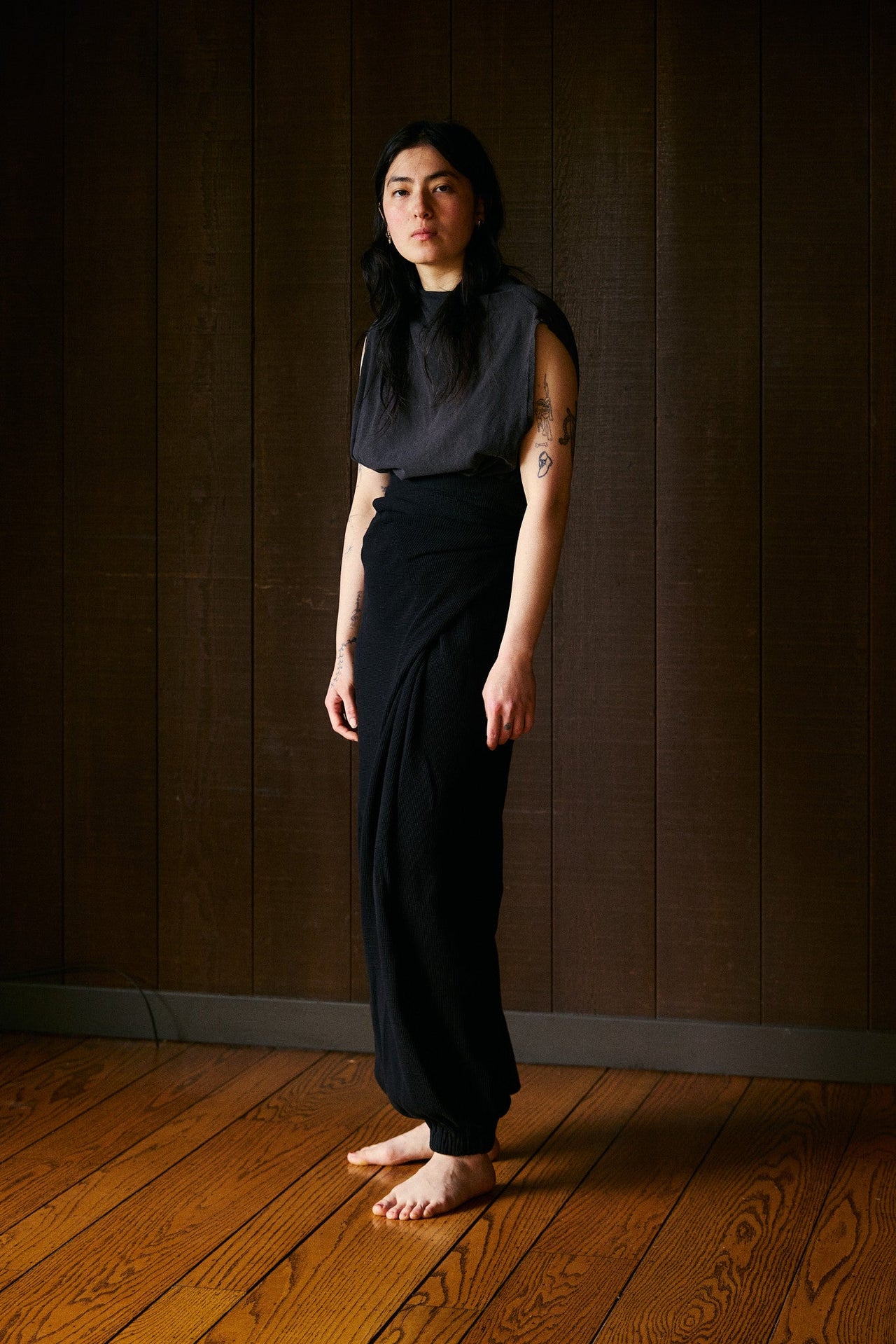 Kassa Volume Funnelneck Sleeveless in US Organic Cotton Jersey