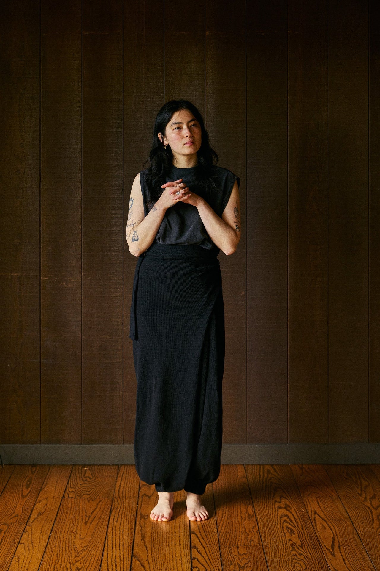 Kassa Volume Funnelneck Sleeveless in US Organic Cotton Jersey