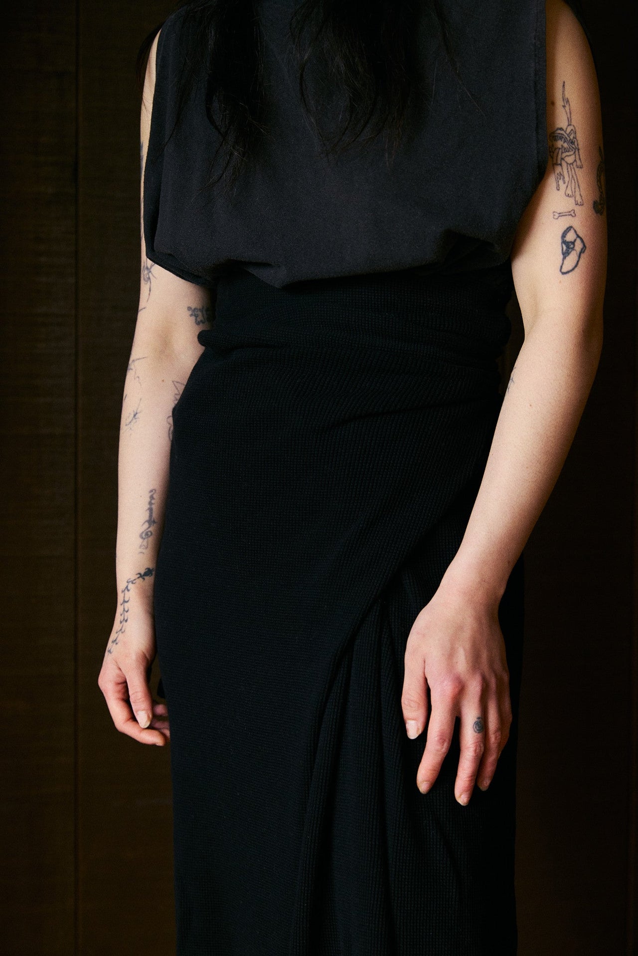 Kassa Volume Funnelneck Sleeveless in US Organic Cotton Jersey