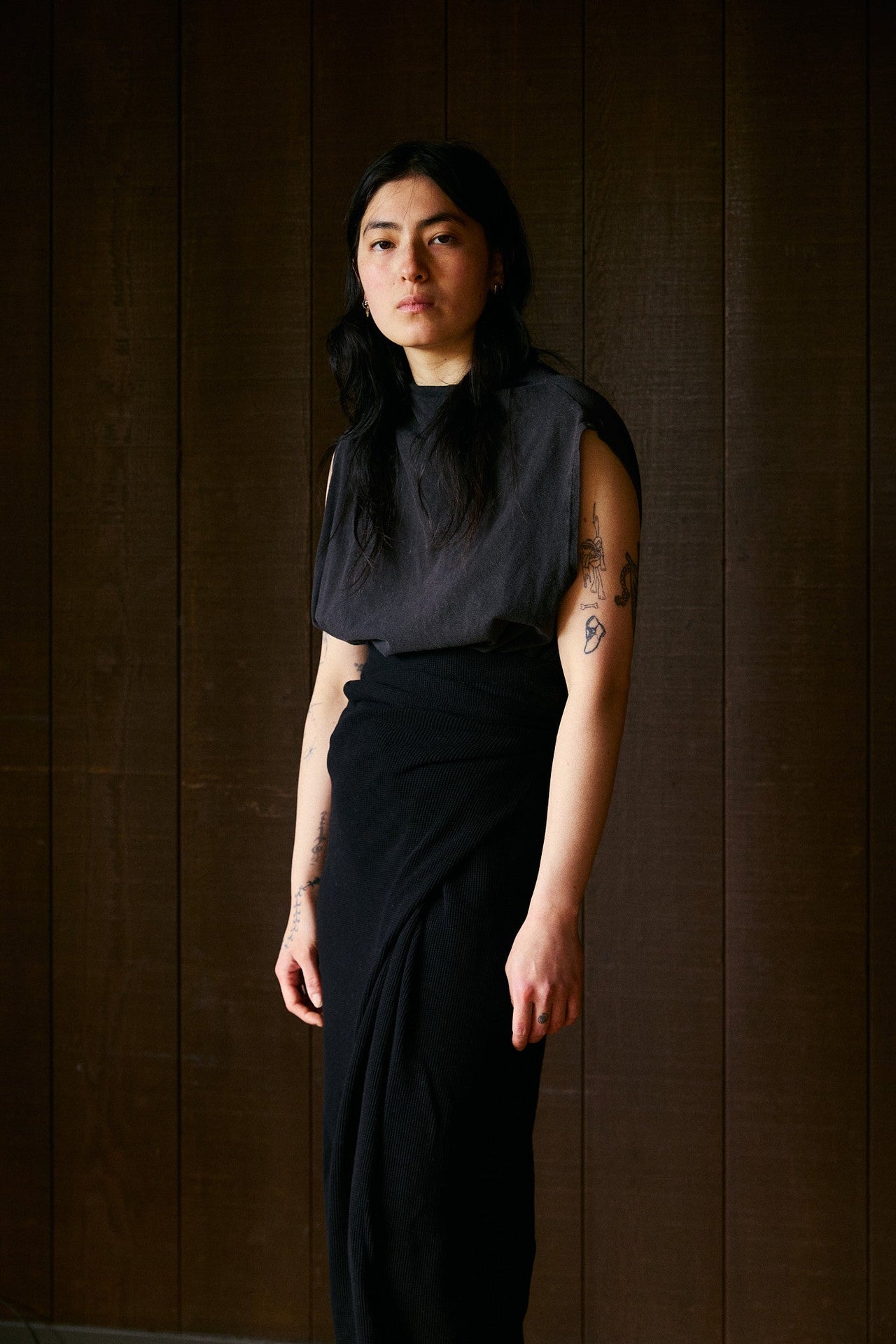 Kassa Volume Funnelneck Sleeveless in US Organic Cotton Jersey