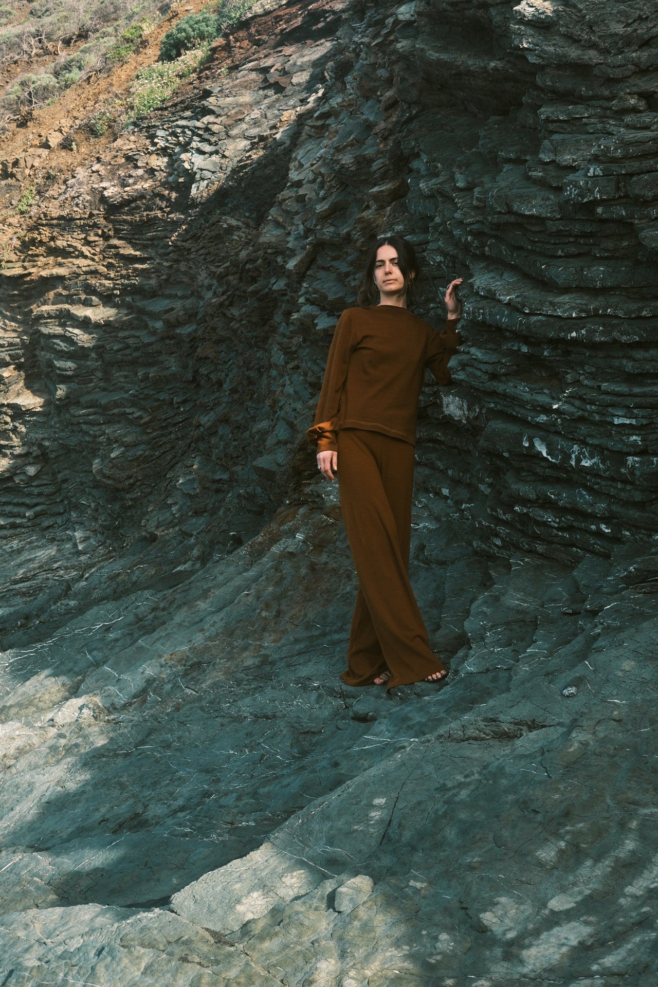 Kolibri Bulb Sleeve Top in Rocky Mountain Merino Wool