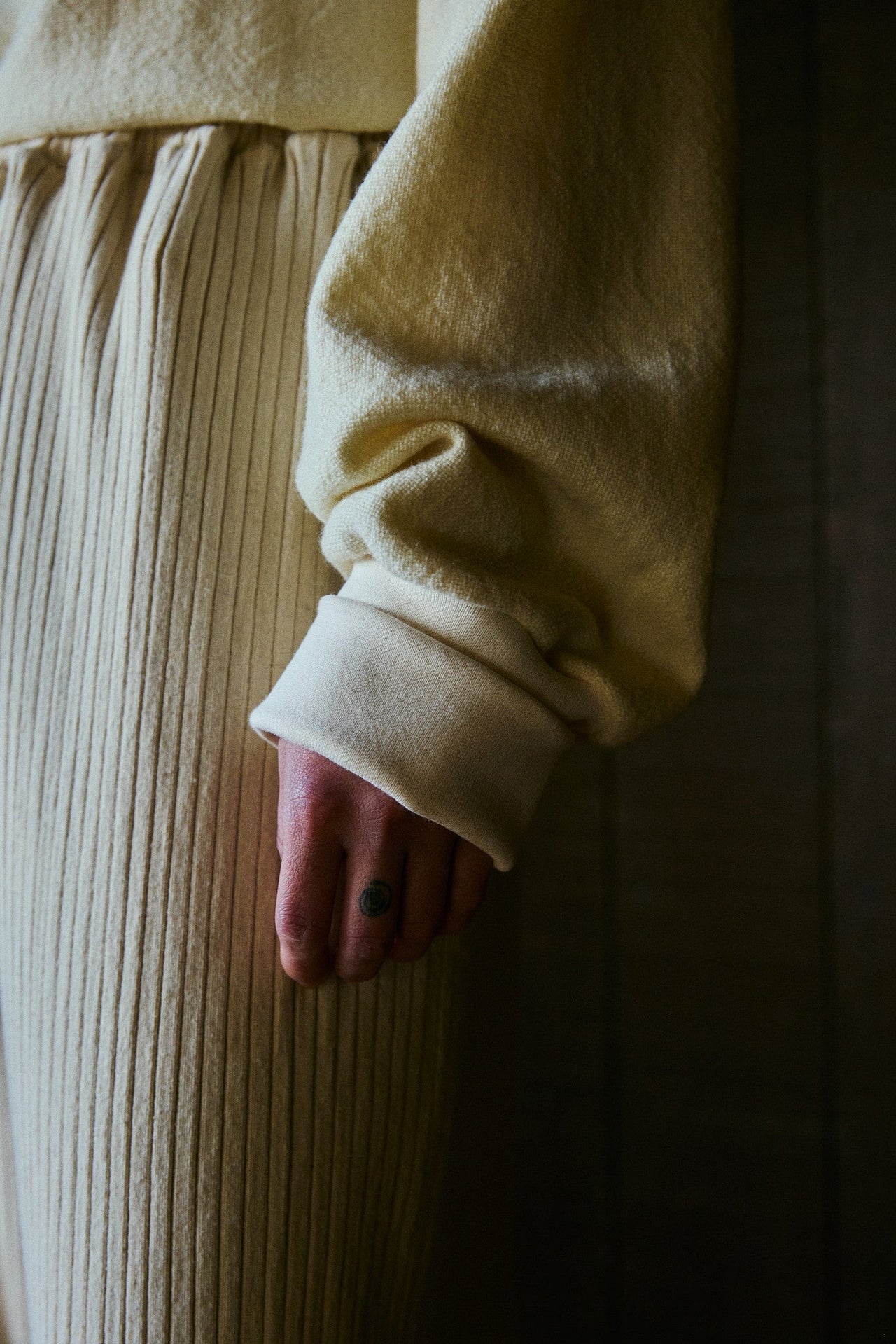 Lily Highwaist Wide Leg Pant in US-Made Fair Trade Hemp Rib