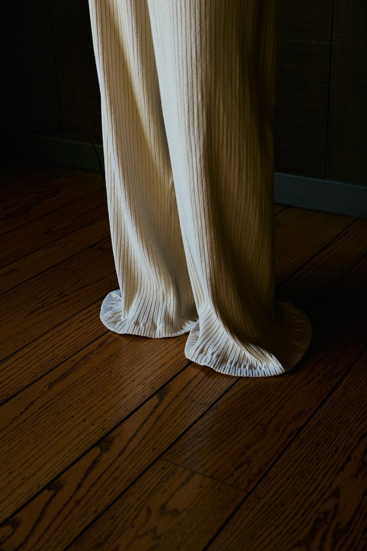 Lily Highwaist Wide Leg Pant in US-Made Fair Trade Hemp Rib