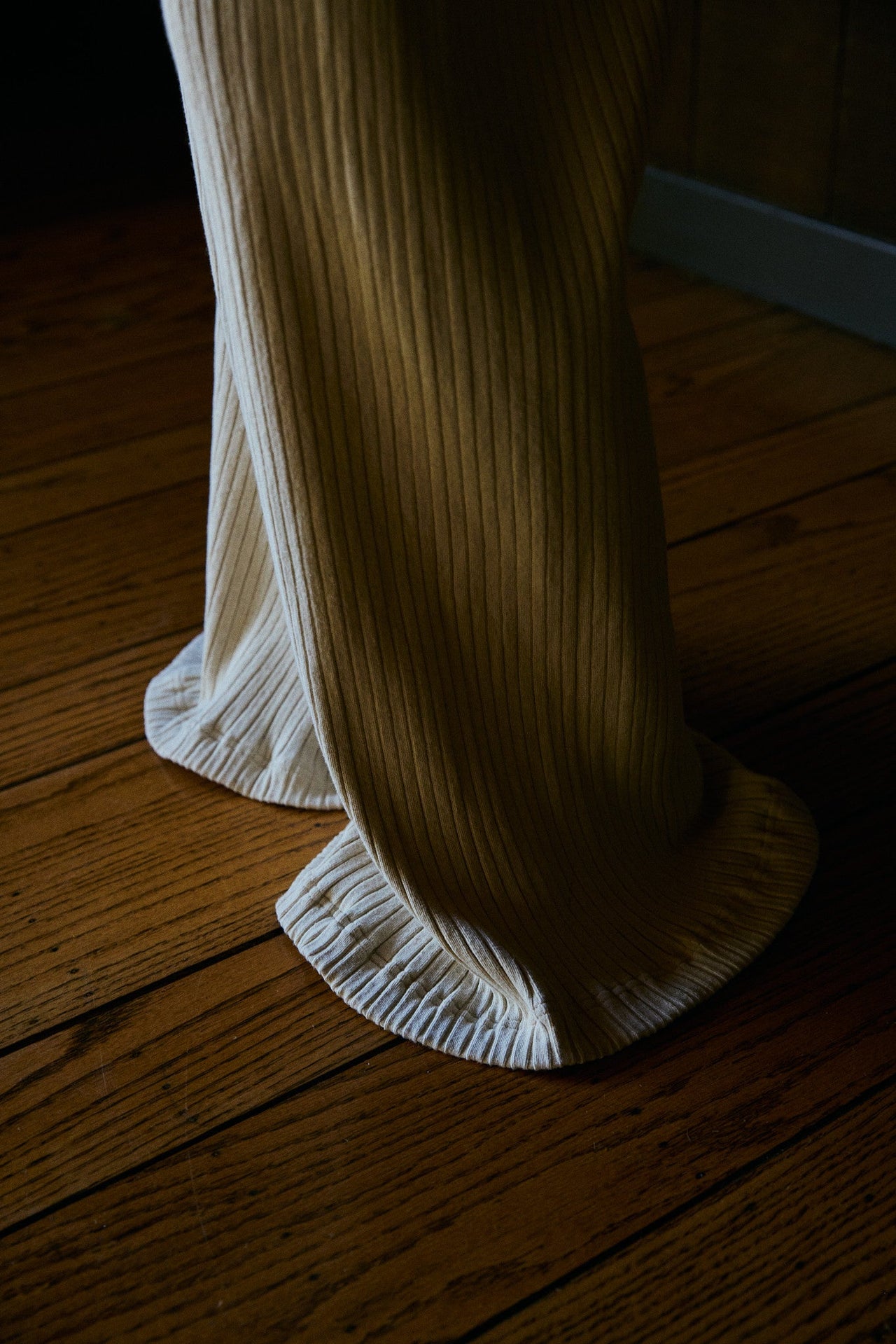 Lily Highwaist Wide Leg Pant in US-Made Fair Trade Hemp Rib