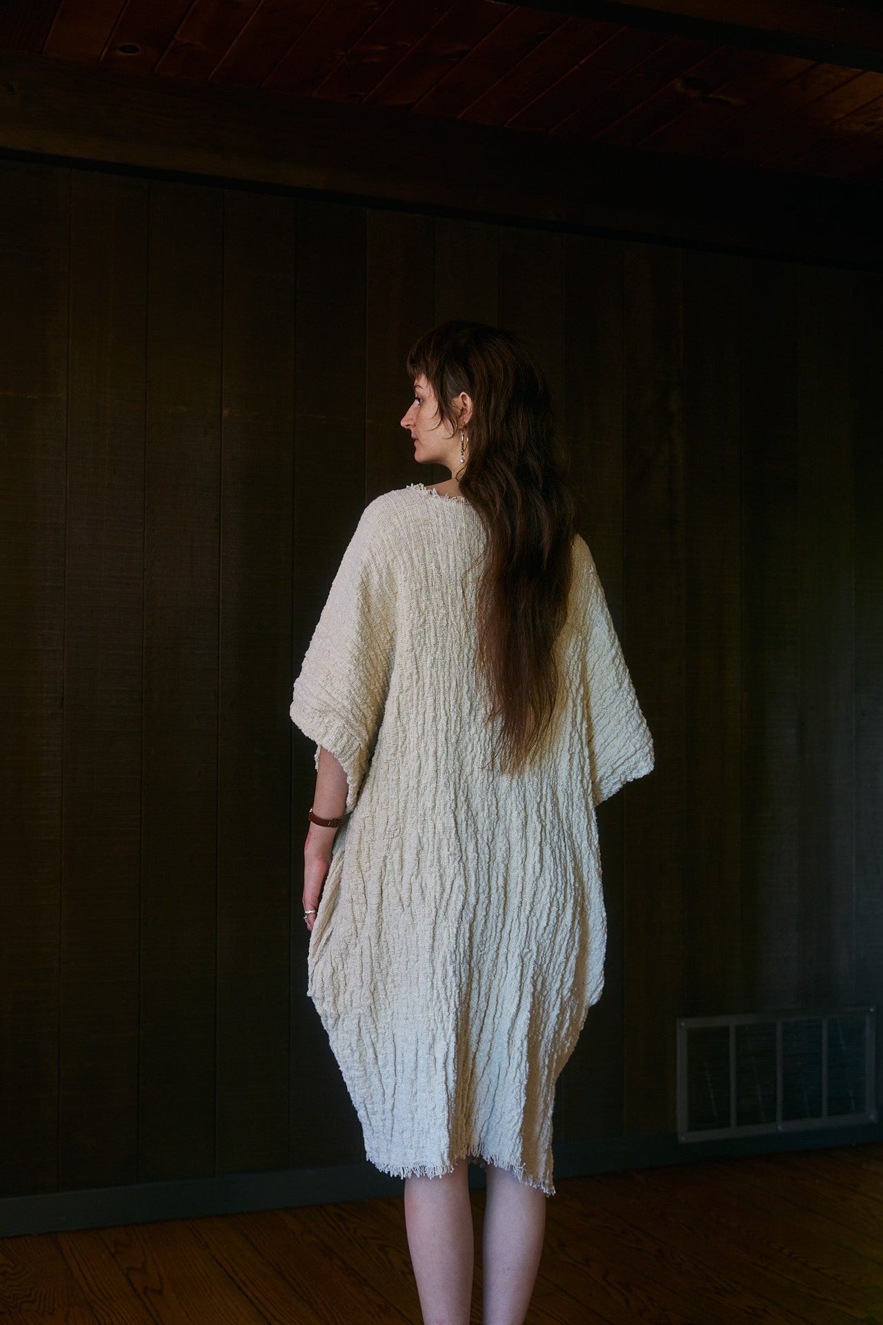 Matilija Kaftan in Handwoven Organic Cotton