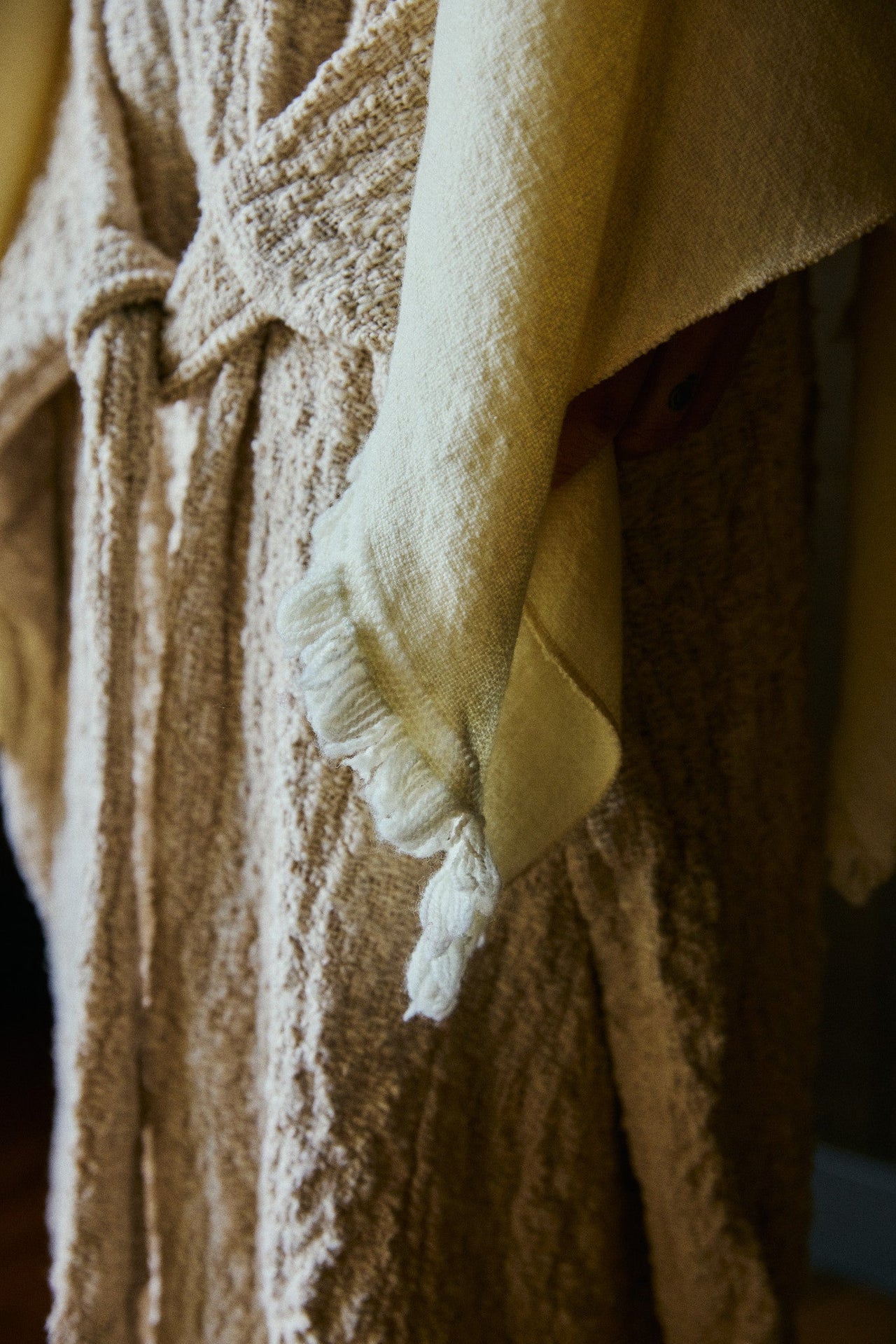 Meisje Maxi A-line Tie Skirt in Organic Handwoven Cotton