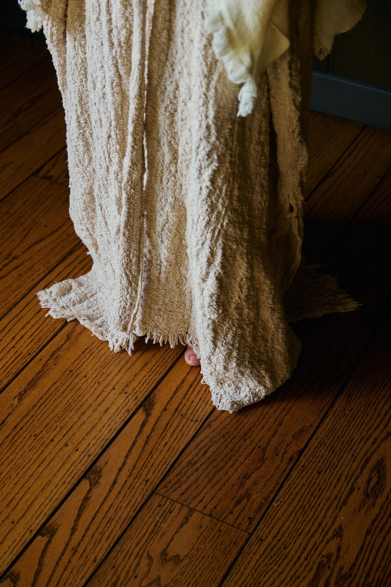 Meisje Maxi A-line Tie Skirt in Organic Handwoven Cotton