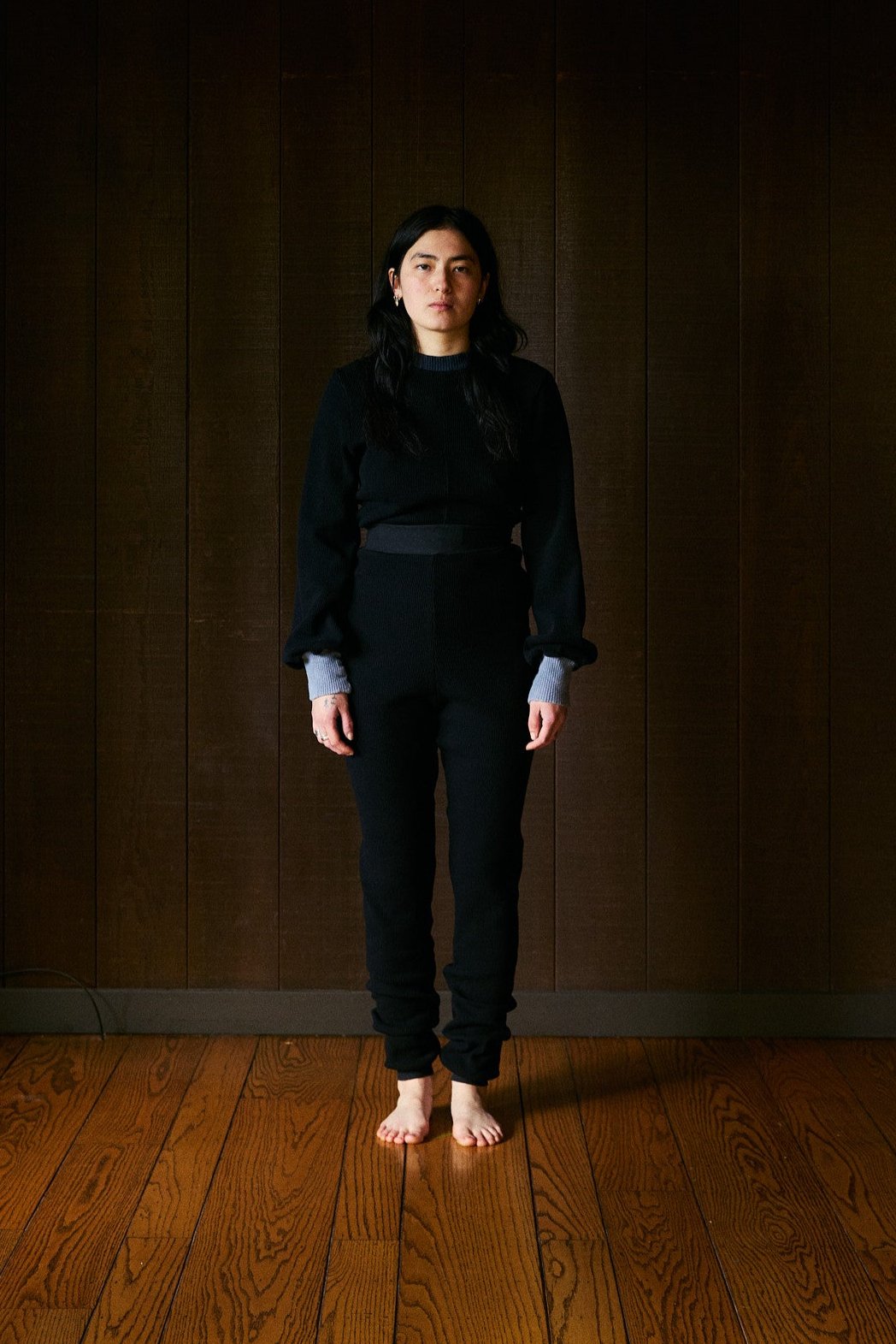 Natvand Highwaist Relaxed Thermal Legging in US Organic Cotton Waffleknit