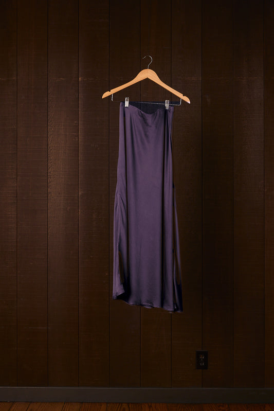 Siana Bias Skirt in Indigo