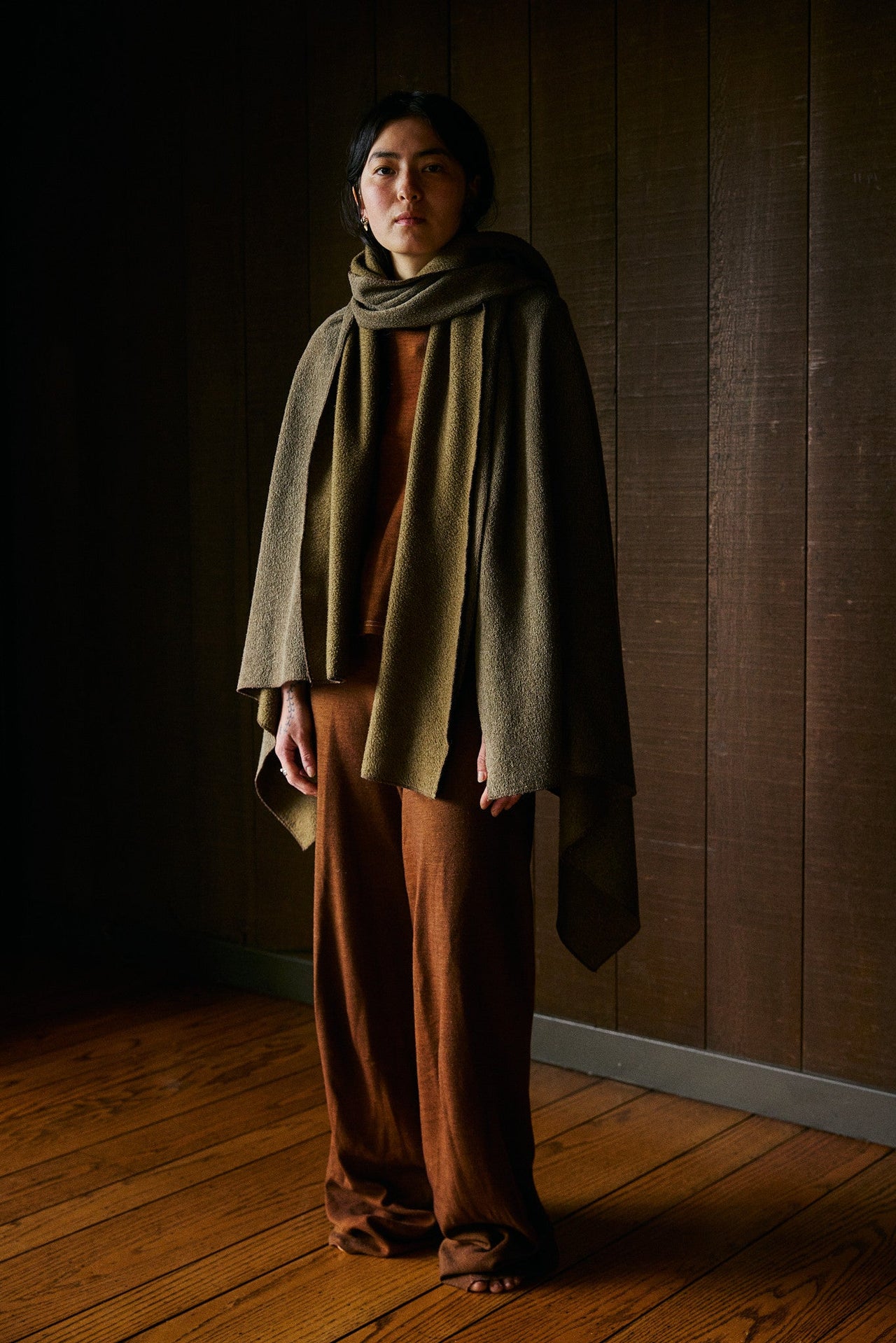 Slaka Relaxed Highwaist Pant in Rocky Mountain Merino Wool