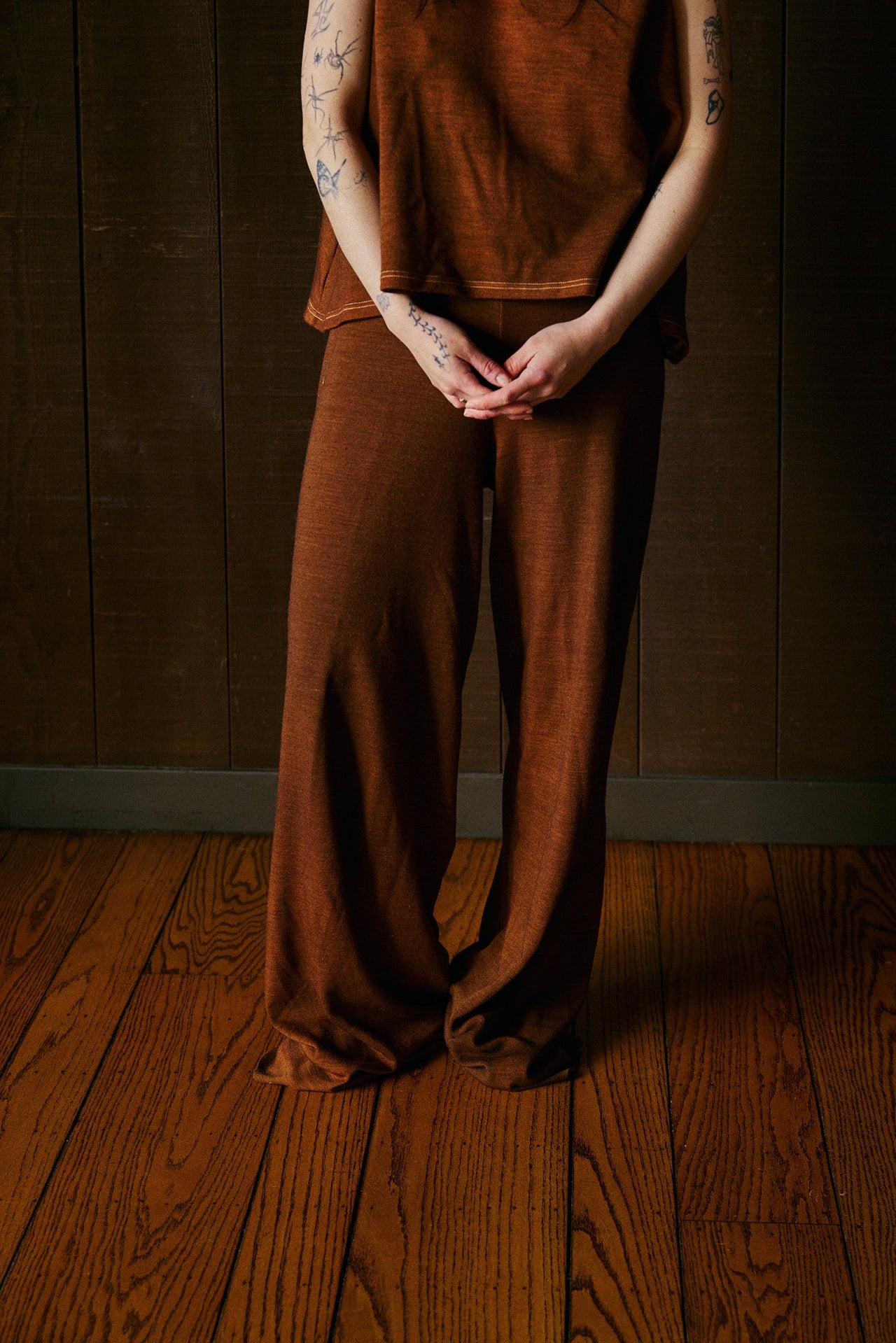 Slaka Relaxed Highwaist Pant in Rocky Mountain Merino Wool