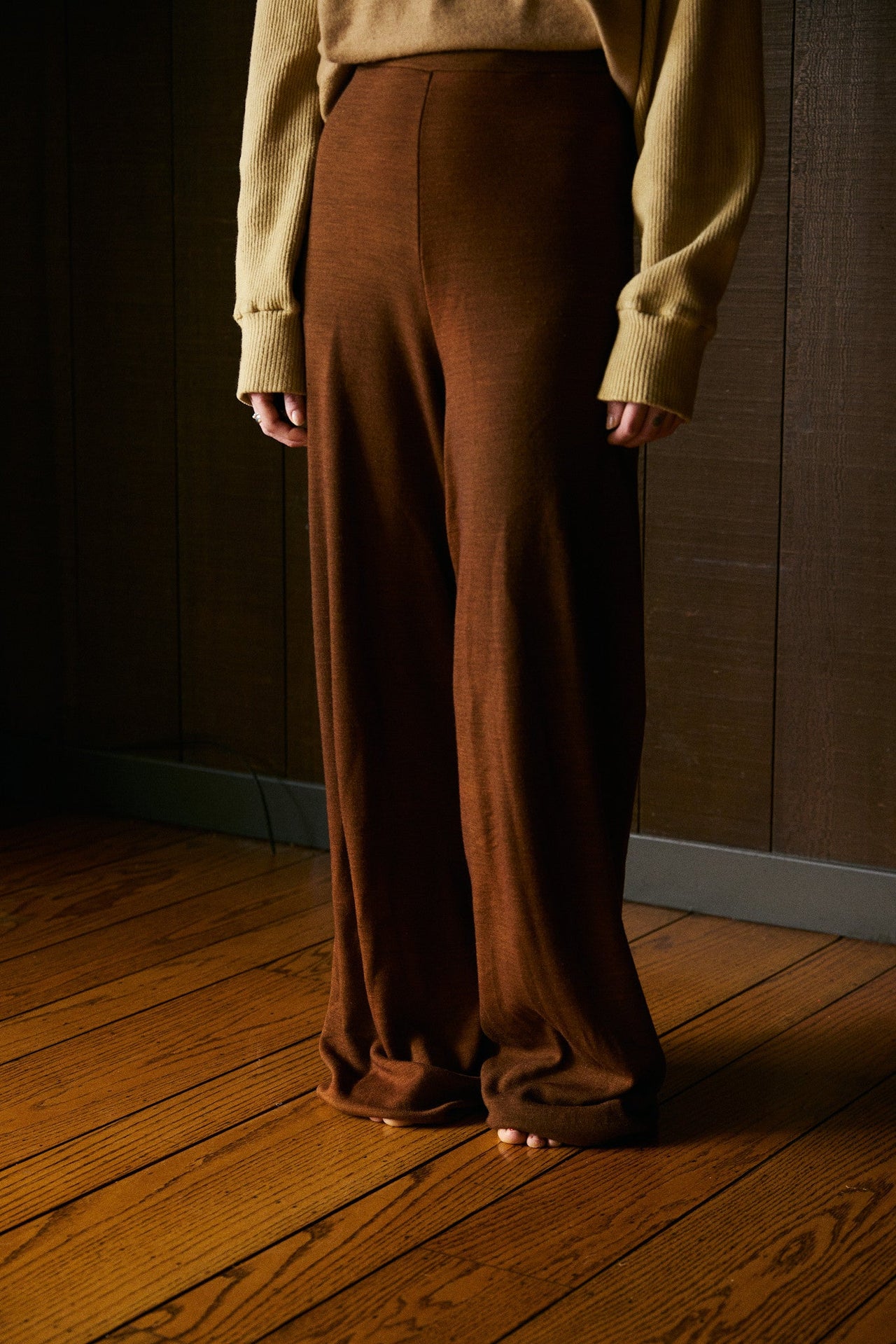 Slaka Relaxed Highwaist Pant in Rocky Mountain Merino Wool