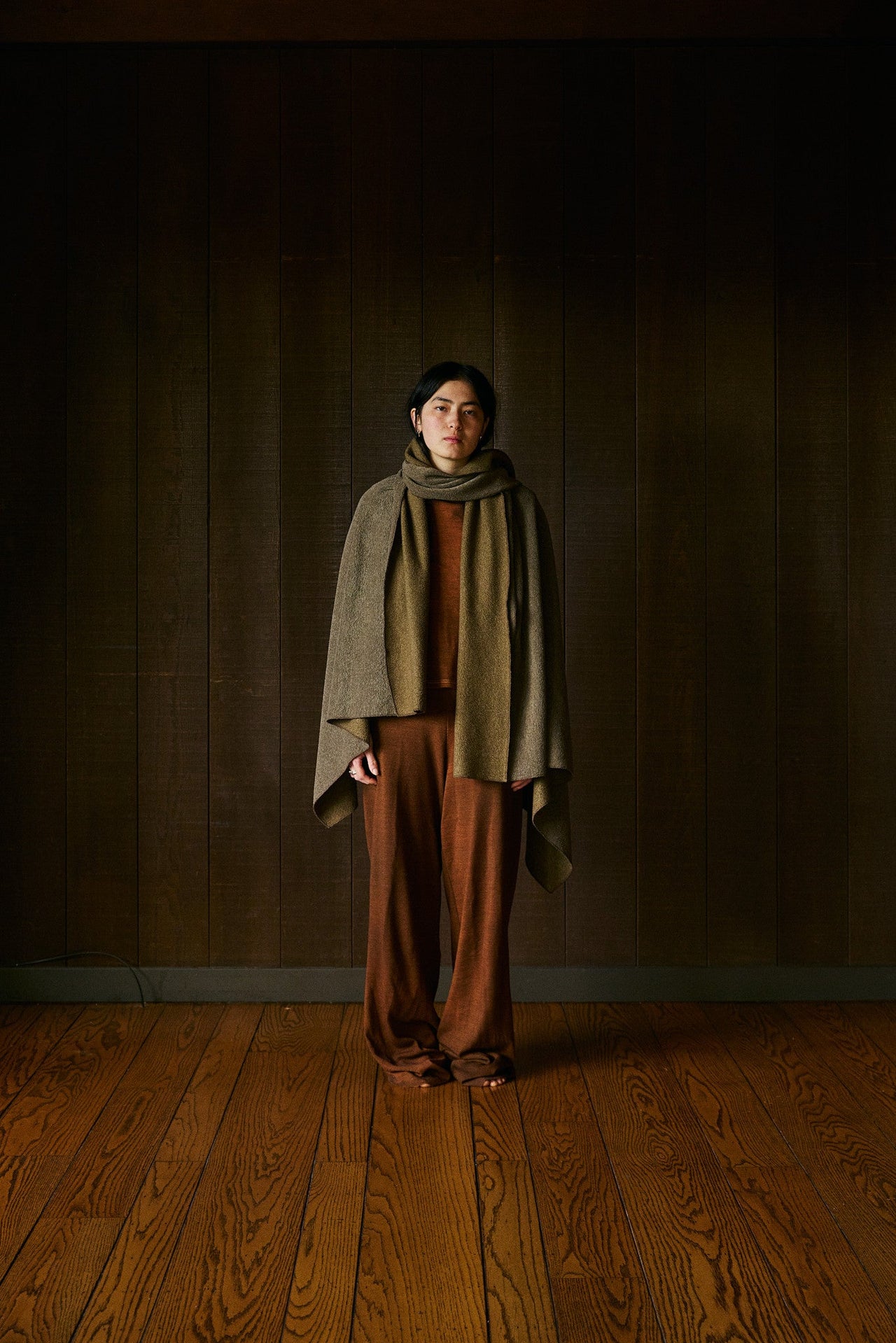 Slaka Relaxed Turtleneck Sleeveless in Rocky Mountain Merino Wool