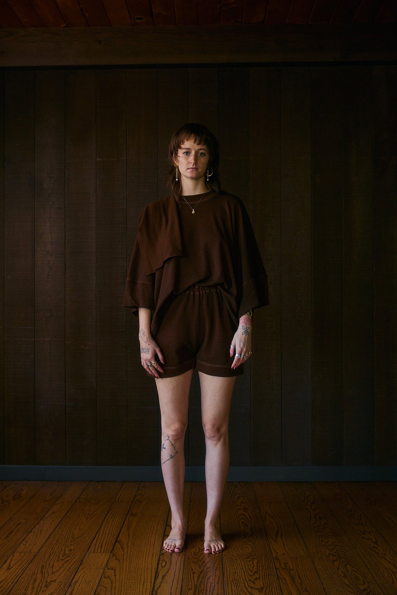 Stercus Tunic + Scarf in Rocky Mountain Merino Wool