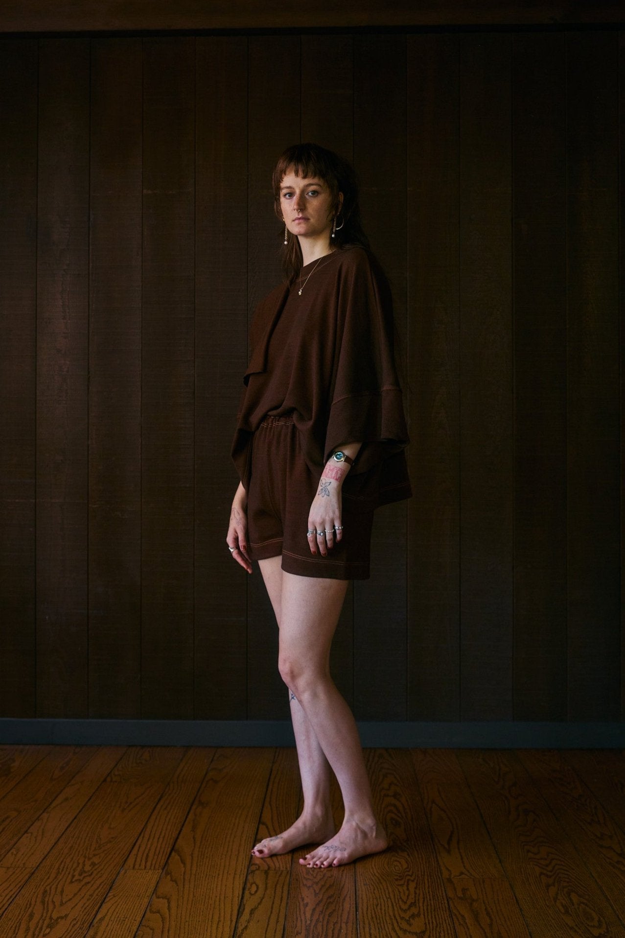 Stercus Tunic + Scarf in Rocky Mountain Merino Wool