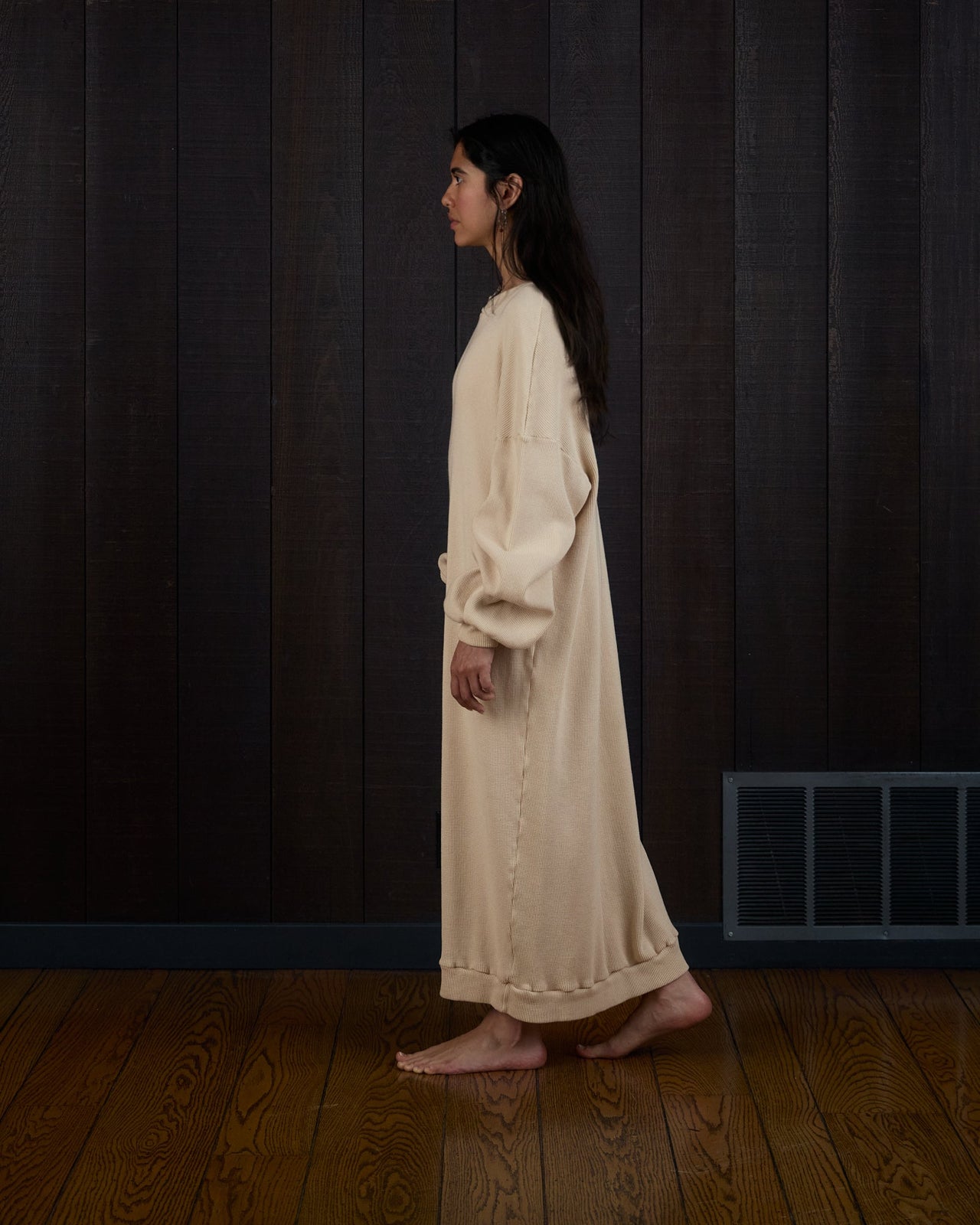 Sweaterdress in US Organic Cotton Waffleknit