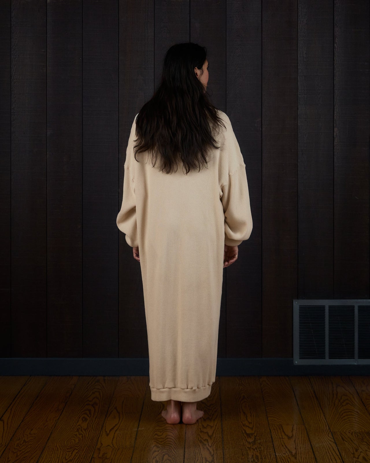 Sweaterdress in US Organic Cotton Waffleknit