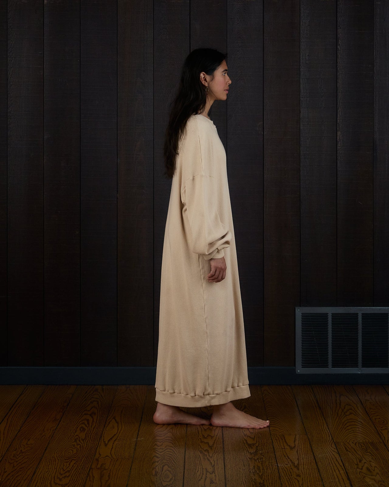 Sweaterdress in US Organic Cotton Waffleknit