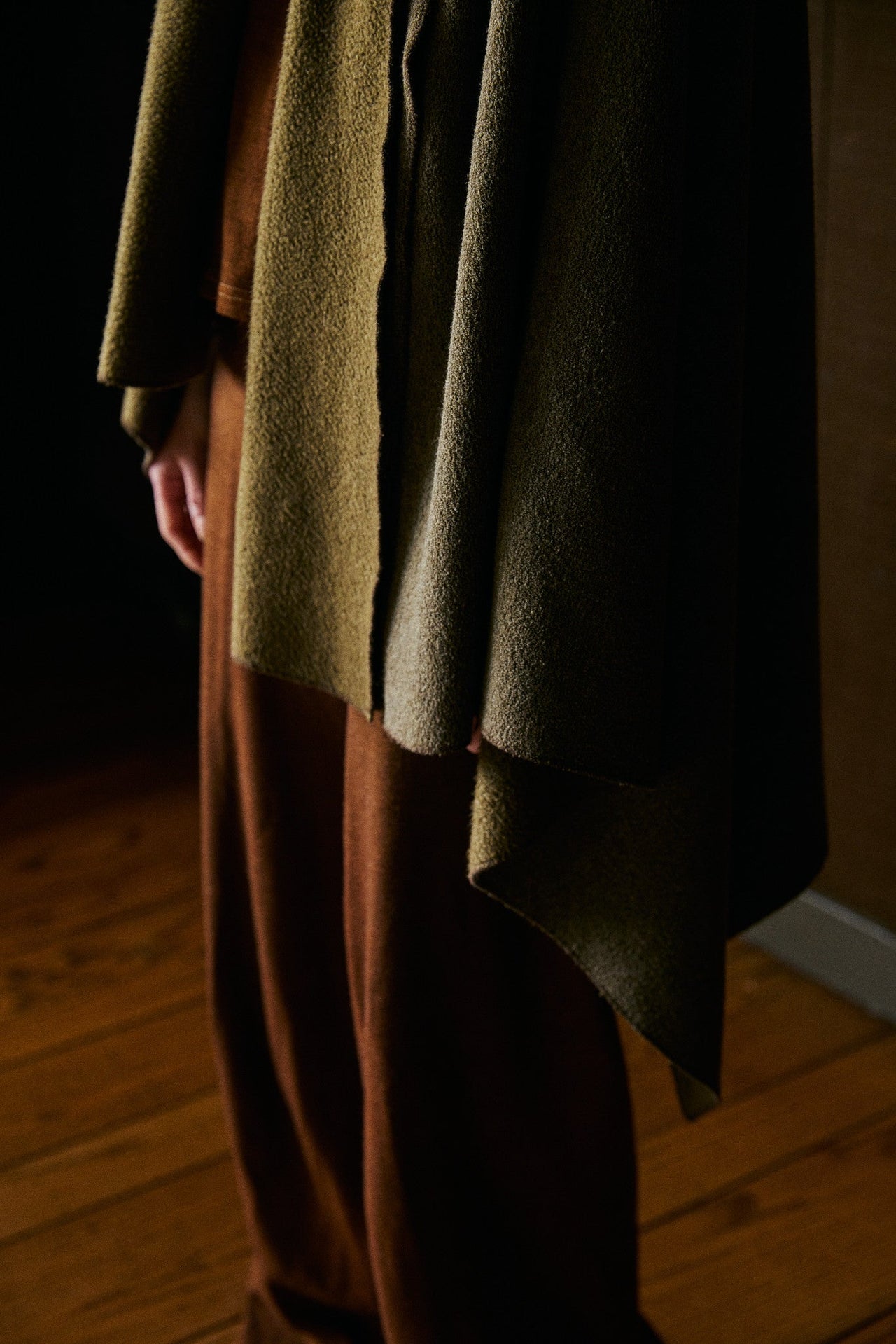 Teppi Scarf Poncho in US Organic Cotton Fleece