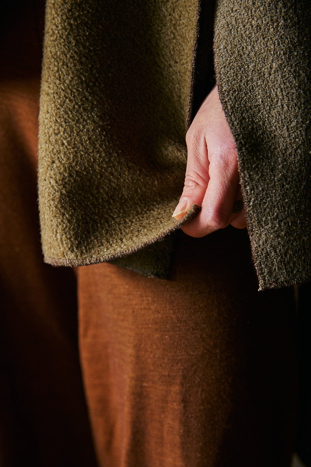 Teppi Scarf Poncho in US Organic Cotton Fleece