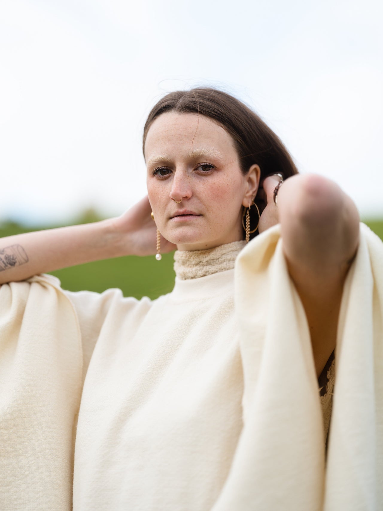 Thunaa Poncho in Climate Beneficial™ Wool