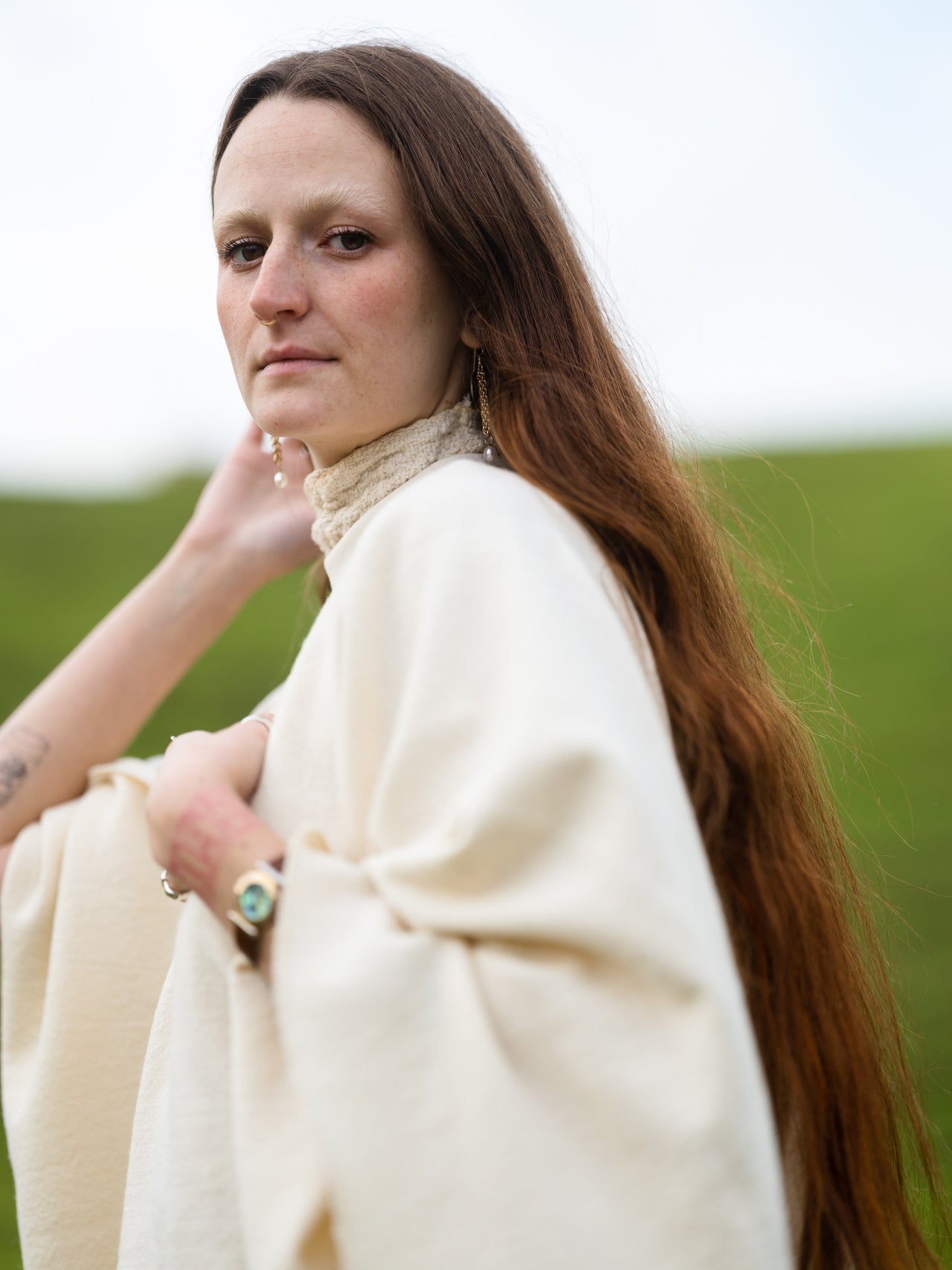 Thunaa Poncho in Climate Beneficial™ Wool