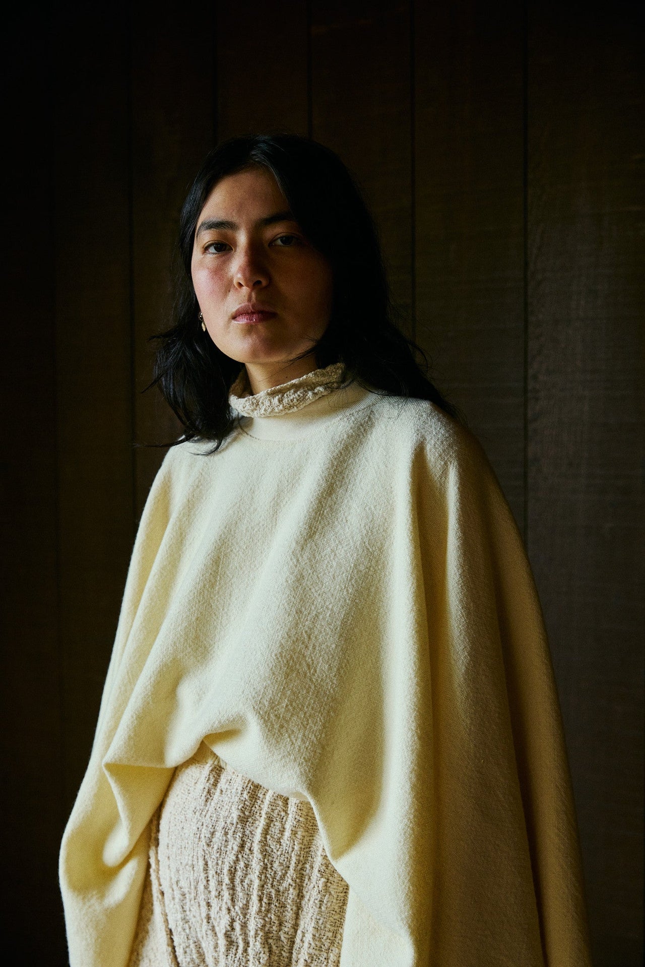 Thunaa Poncho in Climate Beneficial™ Wool