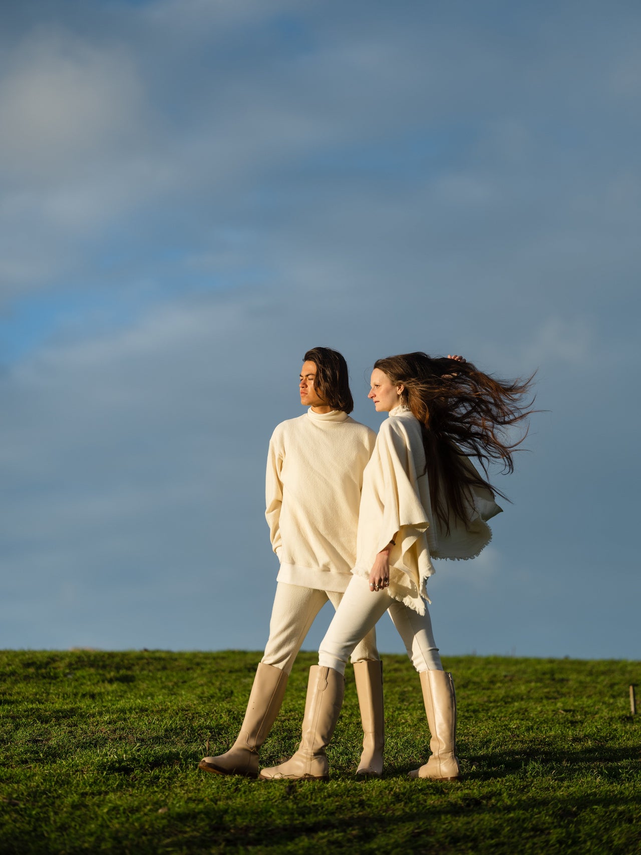 Thunaa Poncho in Climate Beneficial™ Wool