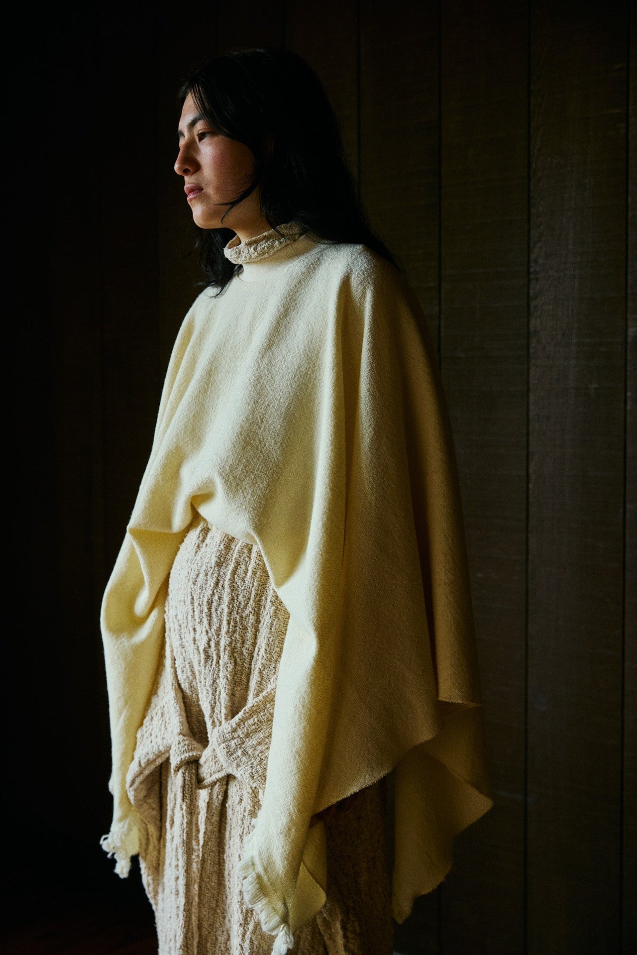 Thunaa Poncho in Climate Beneficial™ Wool