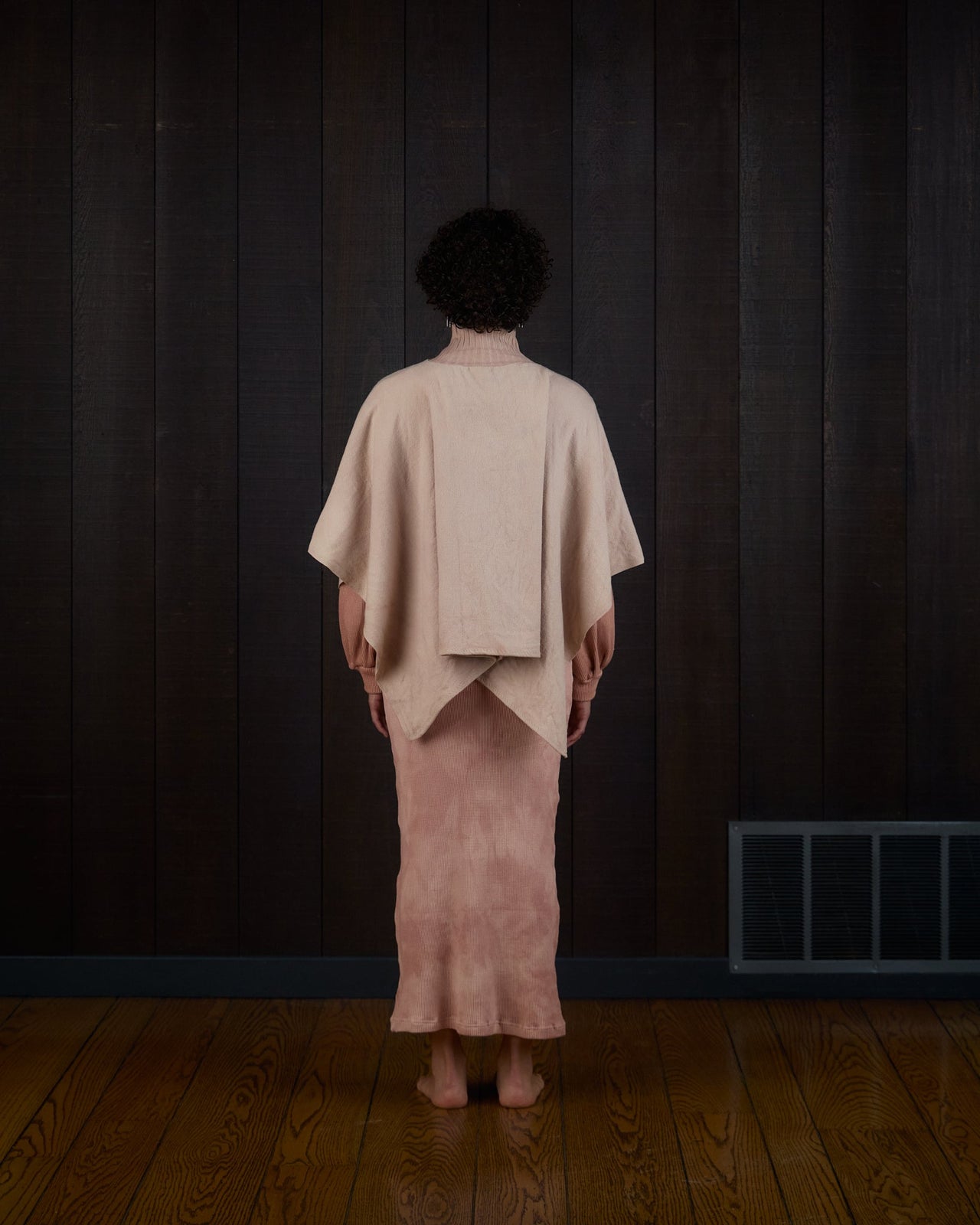 Turtleneck Poncho in Climate Beneficial™ Wool