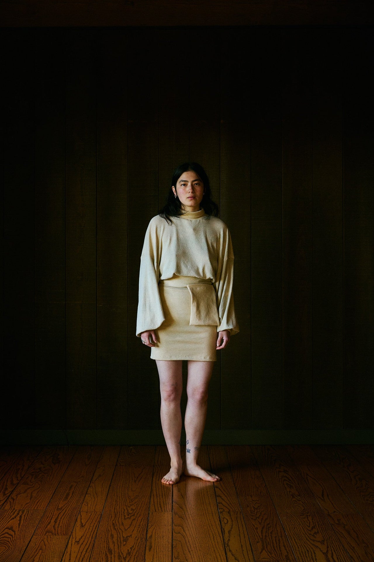 Weite Srunched Longsleeve in US Hemp Jersey